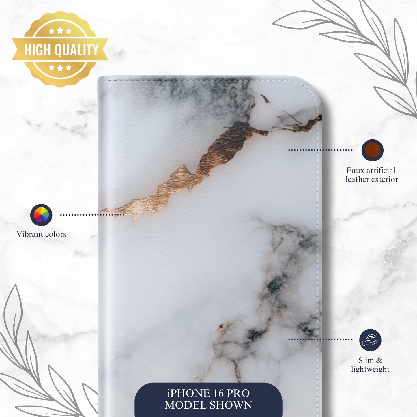 Silk Touch - iPhone Flip Case Wallet, Leather Folio Case Phone Case-aesthetic phone case-shockproof phone case-cute phone case-designer phone case-elegant phone case-luxury phone case-phone accessories-fashion accessory