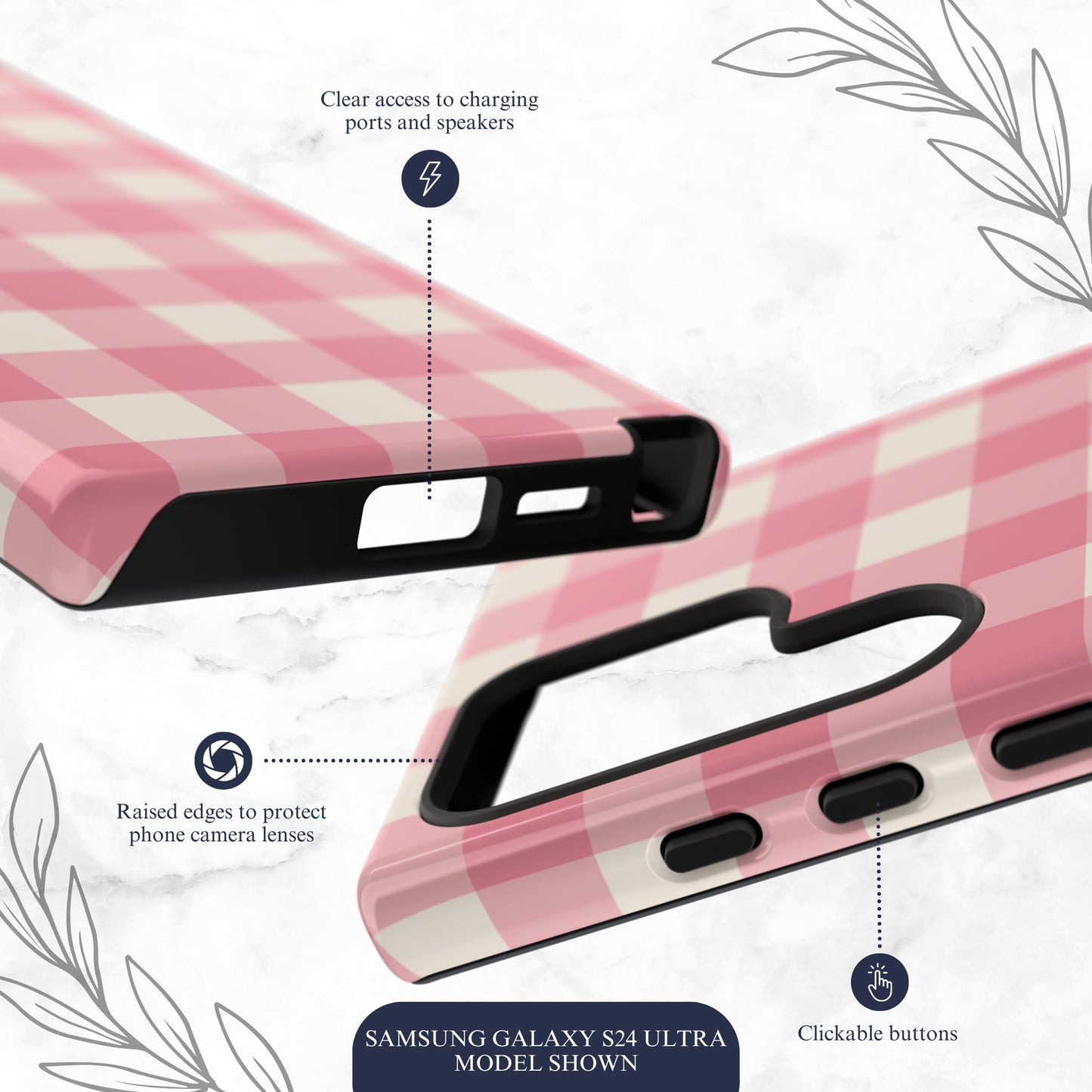 Pretty Pink - Samsung Galaxy Case Phone Case-aesthetic phone case-shockproof phone case-cute phone case-designer phone case-elegant phone case-luxury phone case-phone accessories-fashion accessory