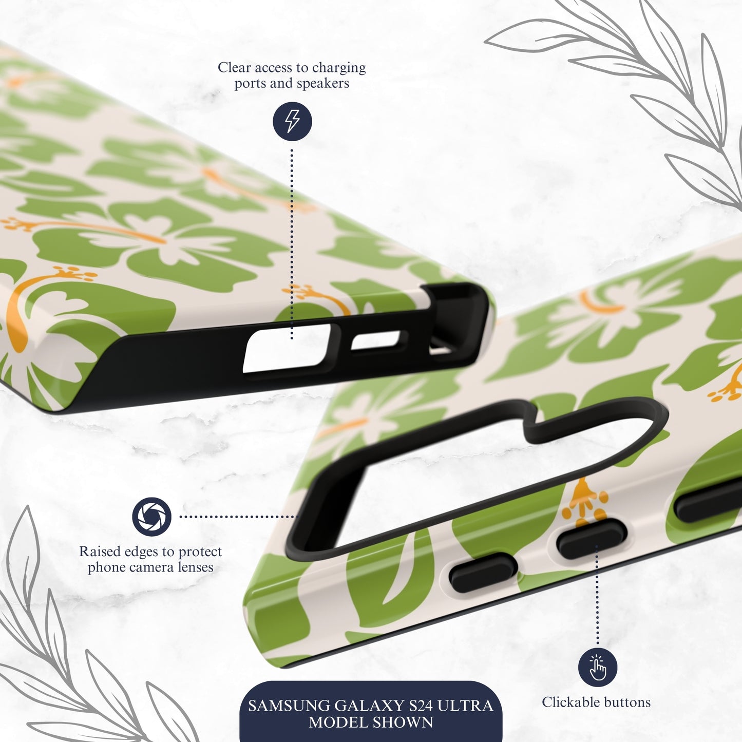 Blossom Bay - Samsung Galaxy Case Phone Case-aesthetic phone case-shockproof phone case-cute phone case-designer phone case-elegant phone case-luxury phone case-phone accessories-fashion accessory