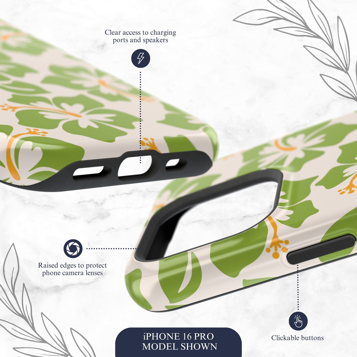 Blossom Bay - Magsafe iPhone Case Phone Case-aesthetic phone case-shockproof phone case-cute phone case-designer phone case-elegant phone case-luxury phone case-phone accessories-fashion accessory