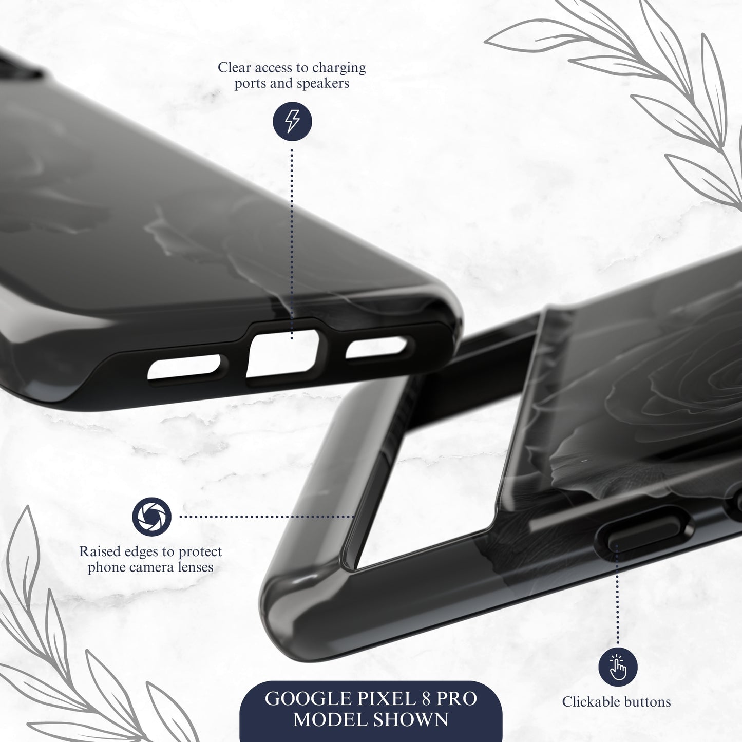 Dark Mystery - Google Pixel Case Phone Case-aesthetic phone case-shockproof phone case-cute phone case-designer phone case-elegant phone case-luxury phone case-phone accessories-fashion accessory