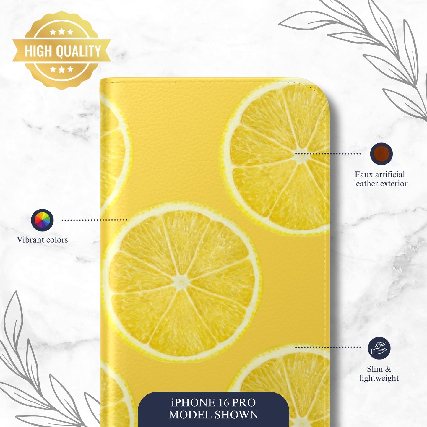 Zesty - iPhone Flip Case Wallet, Leather Folio Case Phone Case-aesthetic phone case-shockproof phone case-cute phone case-designer phone case-elegant phone case-luxury phone case-phone accessories-fashion accessory