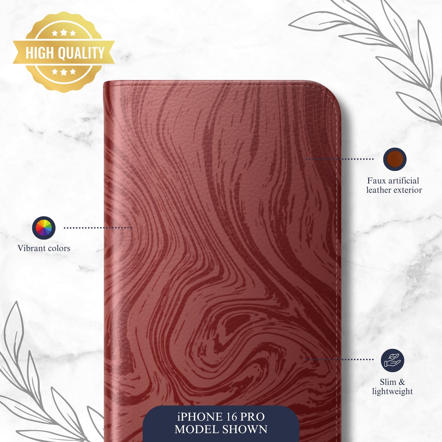 Enchantress - iPhone Flip Case Wallet, Leather Folio Case Phone Case-aesthetic phone case-shockproof phone case-cute phone case-designer phone case-elegant phone case-luxury phone case-phone accessories-fashion accessory