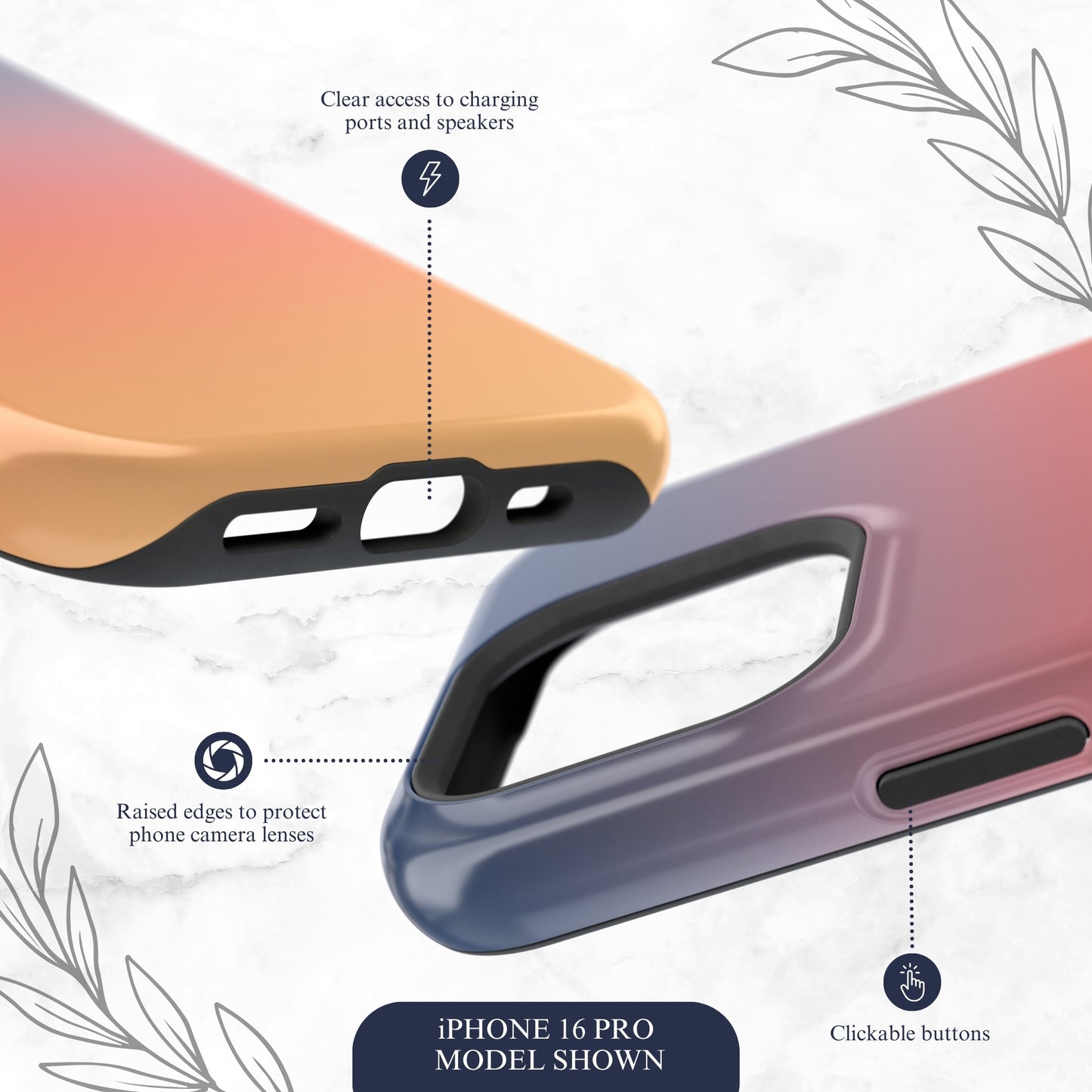 Sunset Aura - Magsafe iPhone Case Phone Case-aesthetic phone case-shockproof phone case-cute phone case-designer phone case-elegant phone case-luxury phone case-phone accessories-fashion accessory