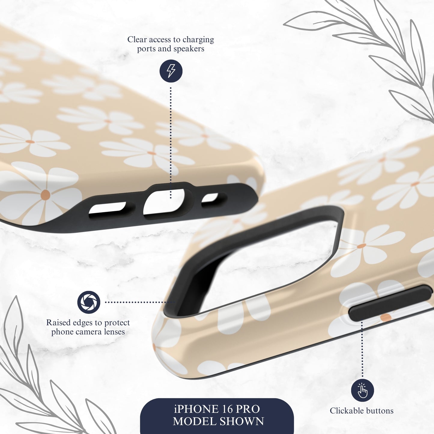 Bare Bloom - Magsafe iPhone Case Phone Case-aesthetic phone case-shockproof phone case-cute phone case-designer phone case-elegant phone case-luxury phone case-phone accessories-fashion accessory