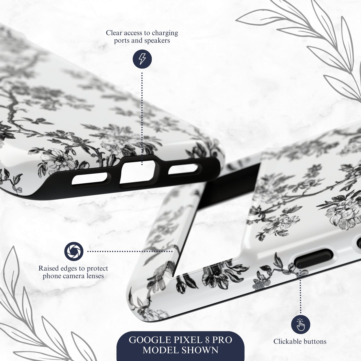 Adorned Toile - Google Pixel Case Phone Case-aesthetic phone case-shockproof phone case-cute phone case-designer phone case-elegant phone case-luxury phone case-phone accessories-fashion accessory