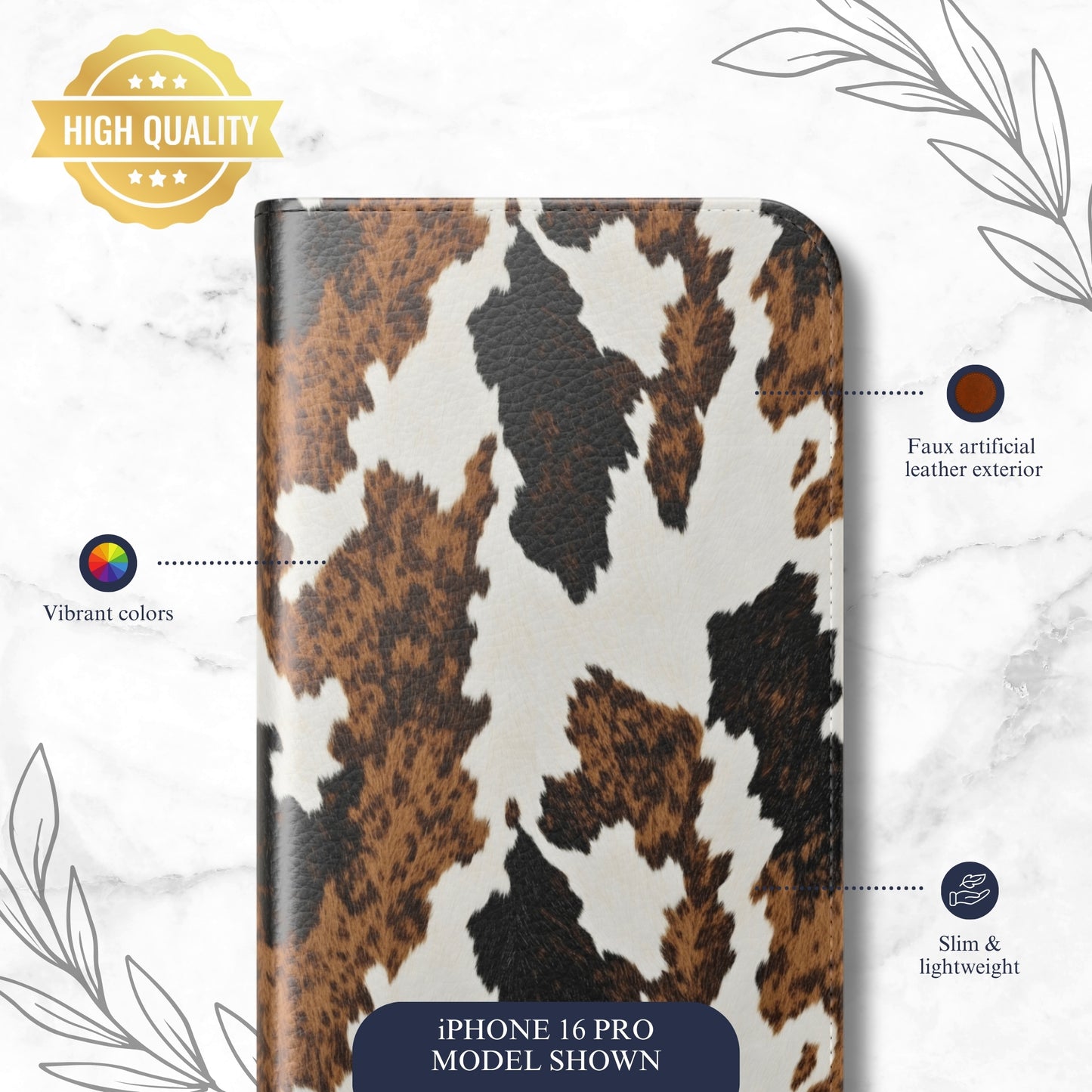 Cappuccino - iPhone Flip Case Wallet, Leather Folio Case Phone Case-aesthetic phone case-shockproof phone case-cute phone case-designer phone case-elegant phone case-luxury phone case-phone accessories-fashion accessory