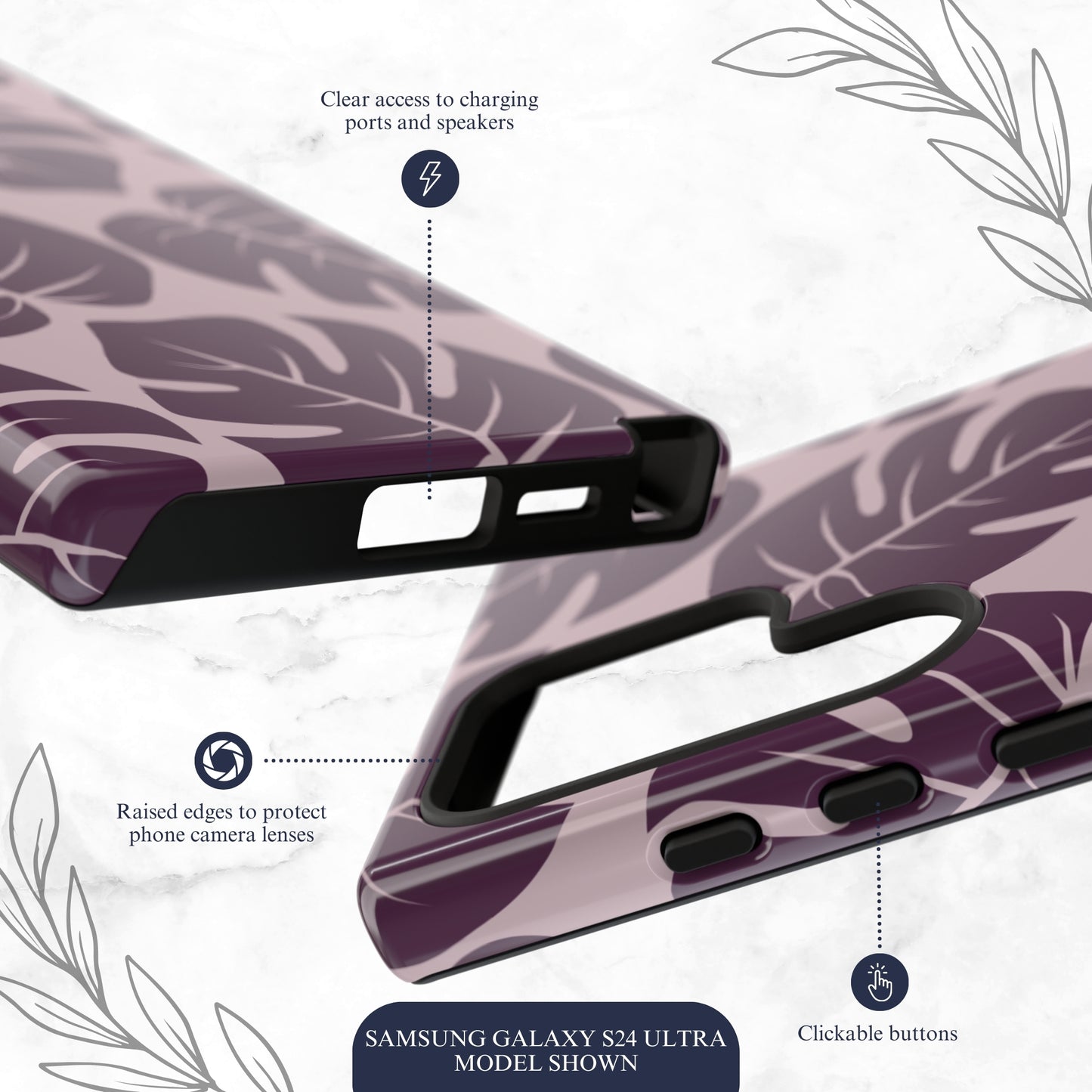 Lilac Wild - Samsung Galaxy Case Phone Case-aesthetic phone case-shockproof phone case-cute phone case-designer phone case-elegant phone case-luxury phone case-phone accessories-fashion accessory