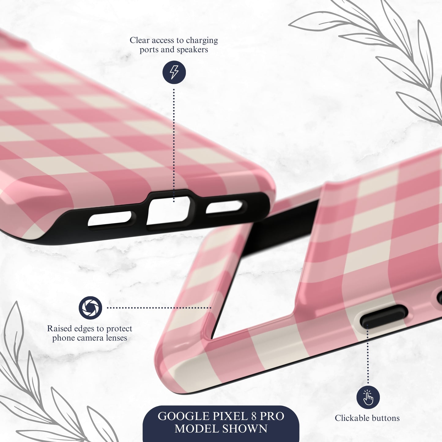 Pretty Pink - Google Pixel Case Phone Case-aesthetic phone case-shockproof phone case-cute phone case-designer phone case-elegant phone case-luxury phone case-phone accessories-fashion accessory