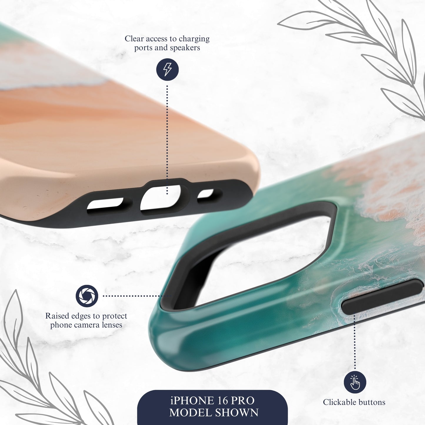 Tide - Magsafe iPhone Case Phone Case-aesthetic phone case-shockproof phone case-cute phone case-designer phone case-elegant phone case-luxury phone case-phone accessories-fashion accessory