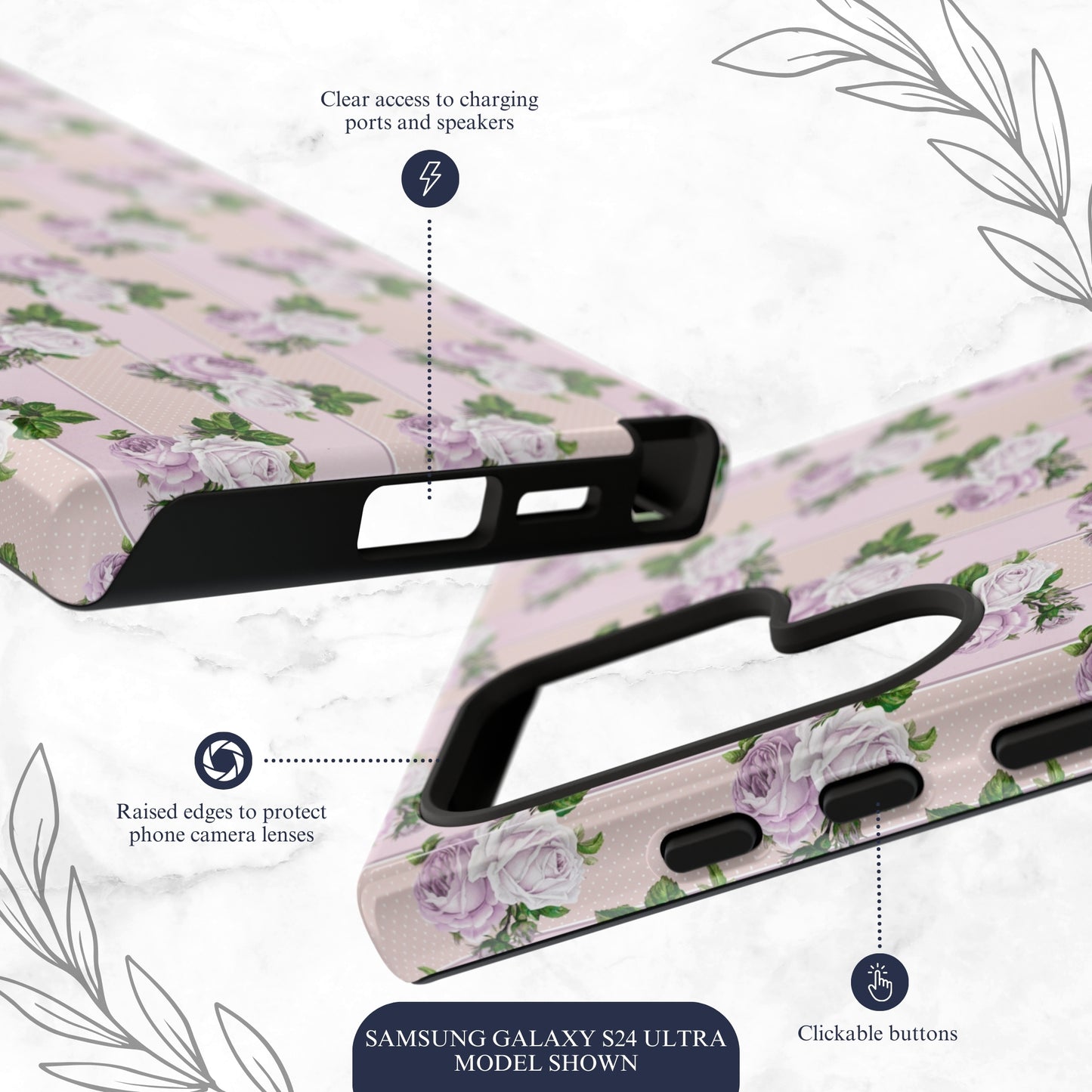 Softly Spoken - Samsung Galaxy Case Phone Case-aesthetic phone case-shockproof phone case-cute phone case-designer phone case-elegant phone case-luxury phone case-phone accessories-fashion accessory