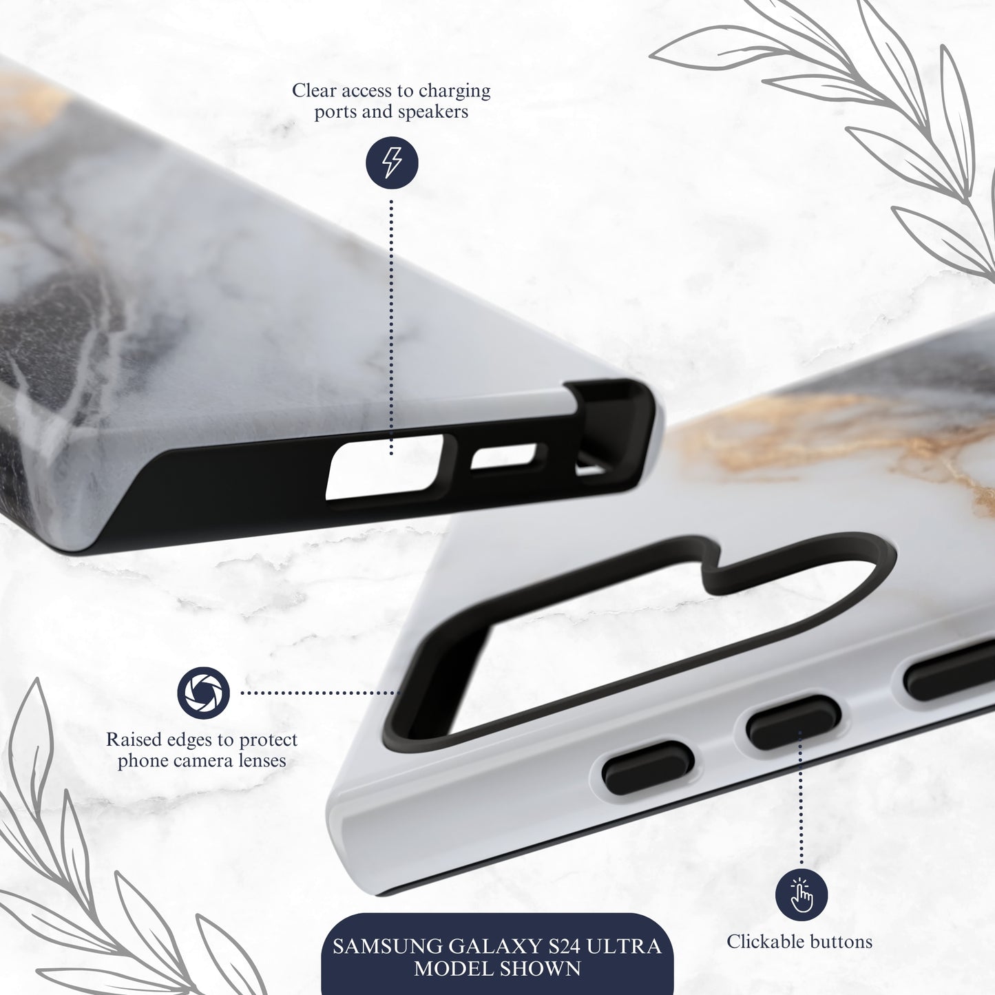 Ivory - Samsung Galaxy Case Phone Case-aesthetic phone case-shockproof phone case-cute phone case-designer phone case-elegant phone case-luxury phone case-phone accessories-fashion accessory