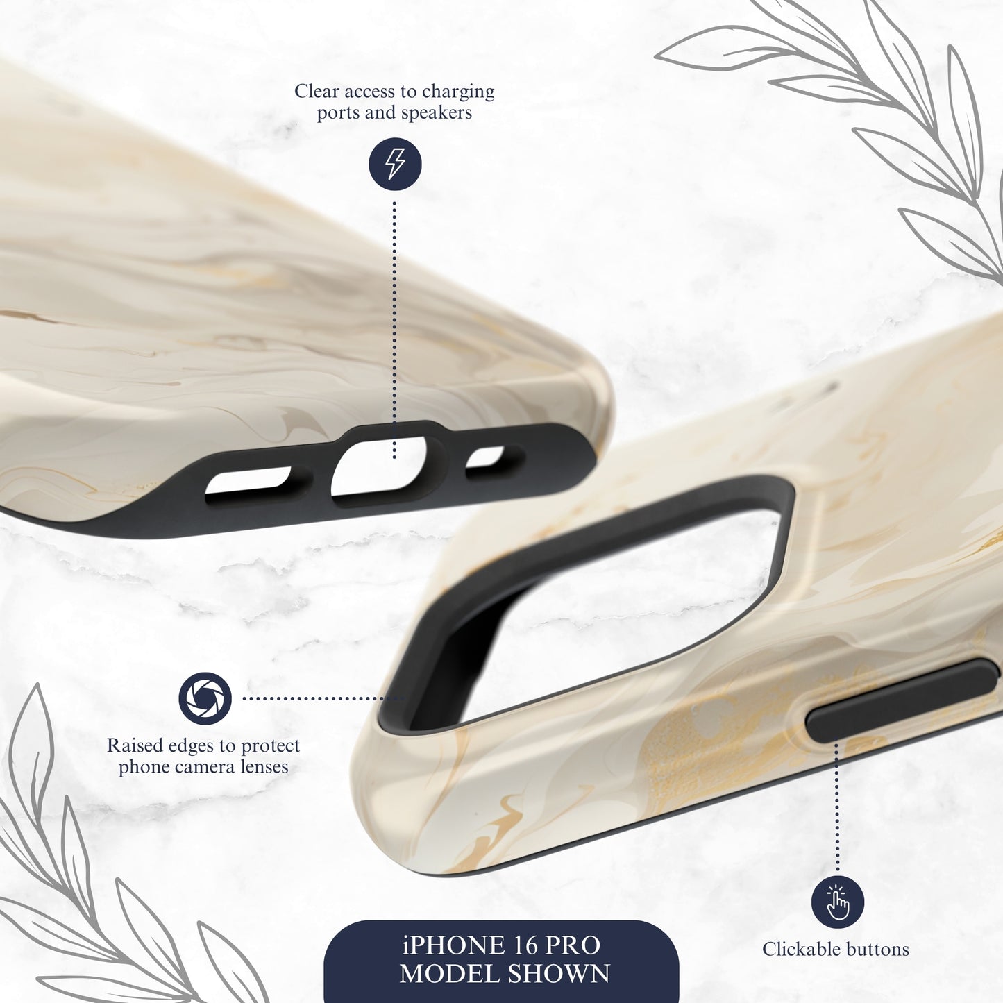 Double Cream - Magsafe iPhone Case Phone Case-aesthetic phone case-shockproof phone case-cute phone case-designer phone case-elegant phone case-luxury phone case-phone accessories-fashion accessory