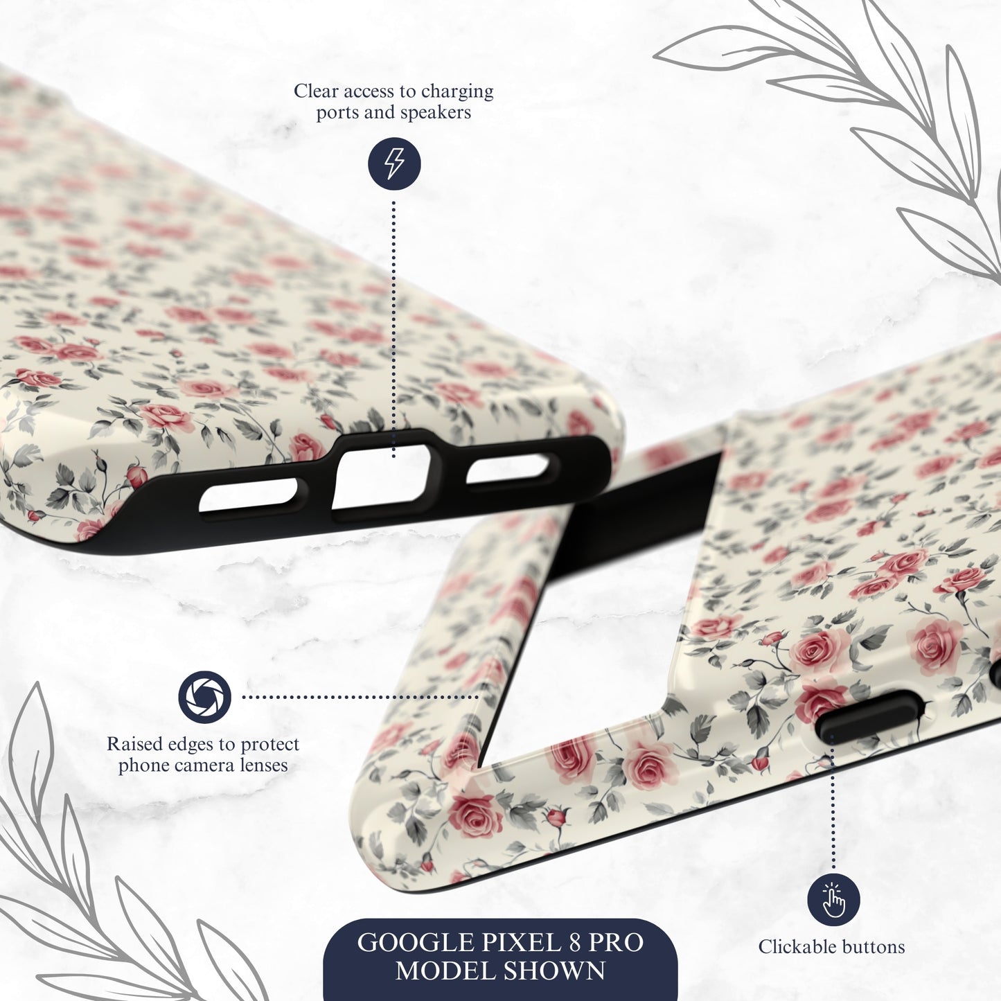 Cottage Charm - Google Pixel Case Phone Case-aesthetic phone case-shockproof phone case-cute phone case-designer phone case-elegant phone case-luxury phone case-phone accessories-fashion accessory