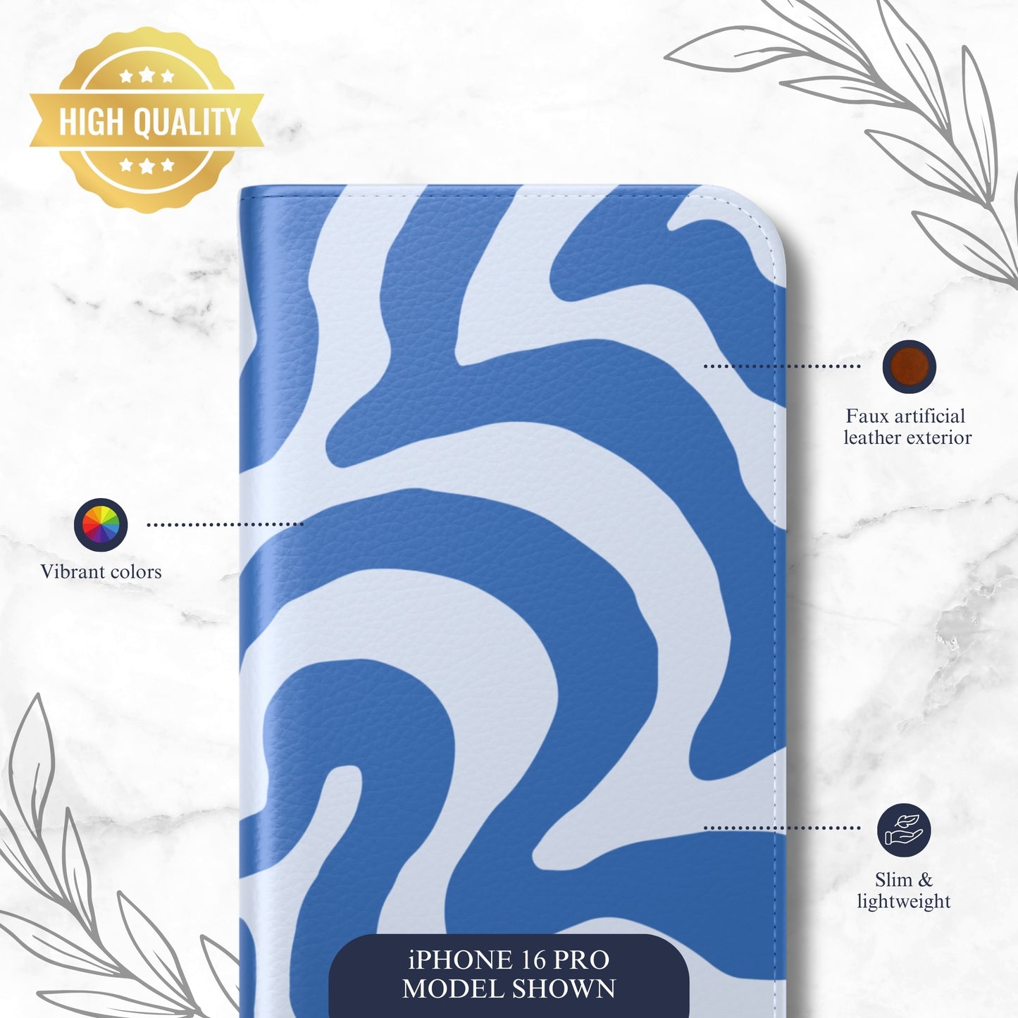 Daydream - iPhone Flip Case Wallet, Leather Folio Case Phone Case-aesthetic phone case-shockproof phone case-cute phone case-designer phone case-elegant phone case-luxury phone case-phone accessories-fashion accessory