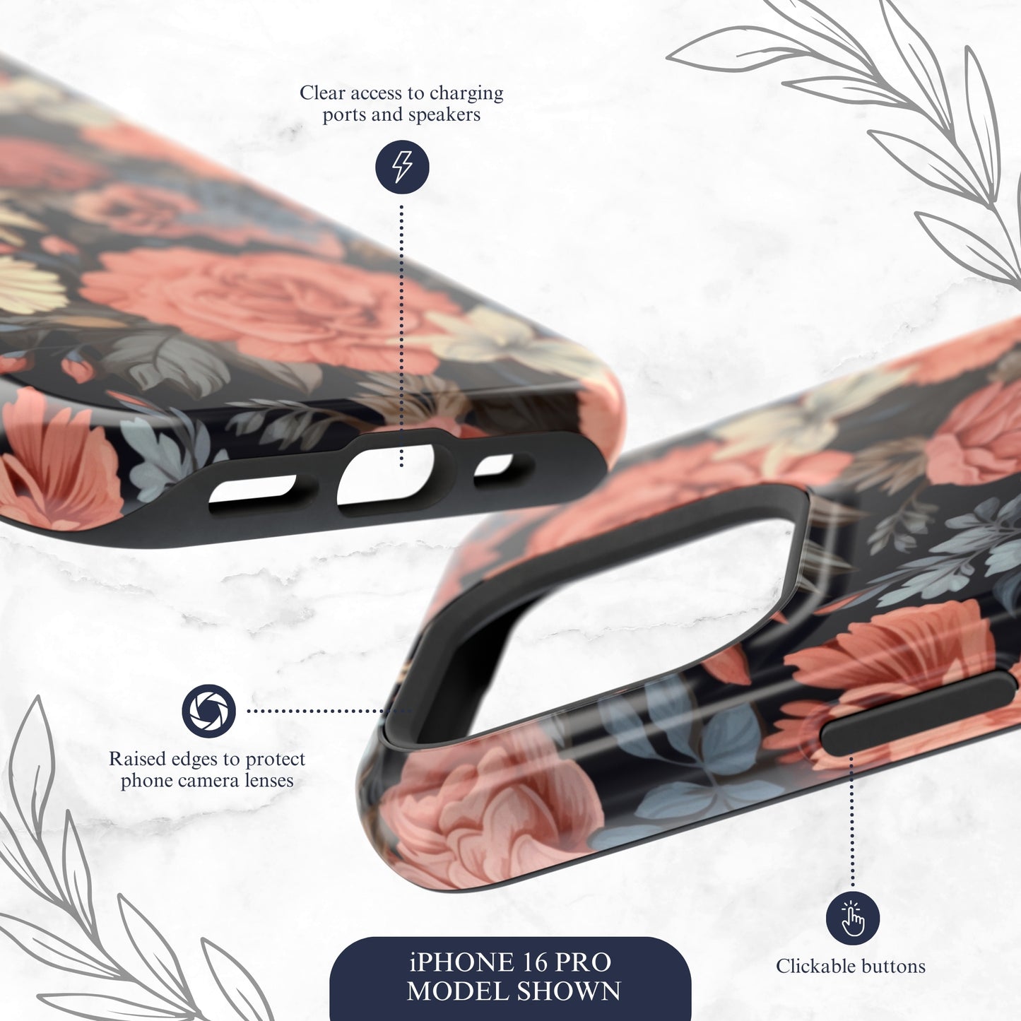 Secret Garden - Magsafe iPhone Case Phone Case-aesthetic phone case-shockproof phone case-cute phone case-designer phone case-elegant phone case-luxury phone case-phone accessories-fashion accessory