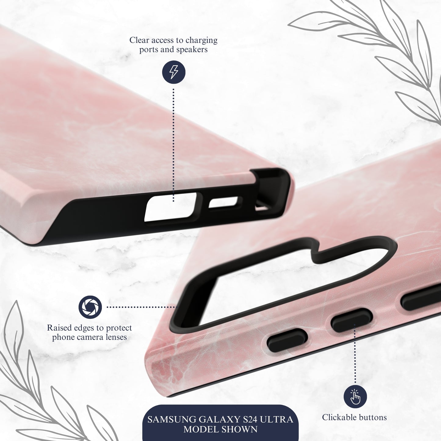 Rosy Gossip - Samsung Galaxy Case Phone Case-aesthetic phone case-shockproof phone case-cute phone case-designer phone case-elegant phone case-luxury phone case-phone accessories-fashion accessory