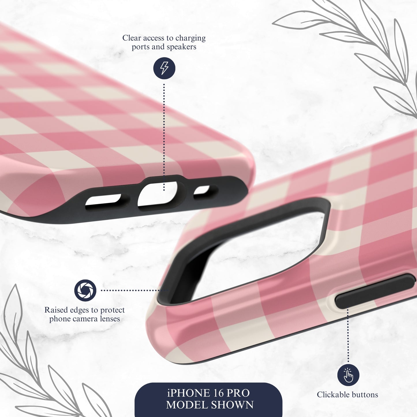 Pretty Pink - Magsafe iPhone Case Phone Case-aesthetic phone case-shockproof phone case-cute phone case-designer phone case-elegant phone case-luxury phone case-phone accessories-fashion accessory