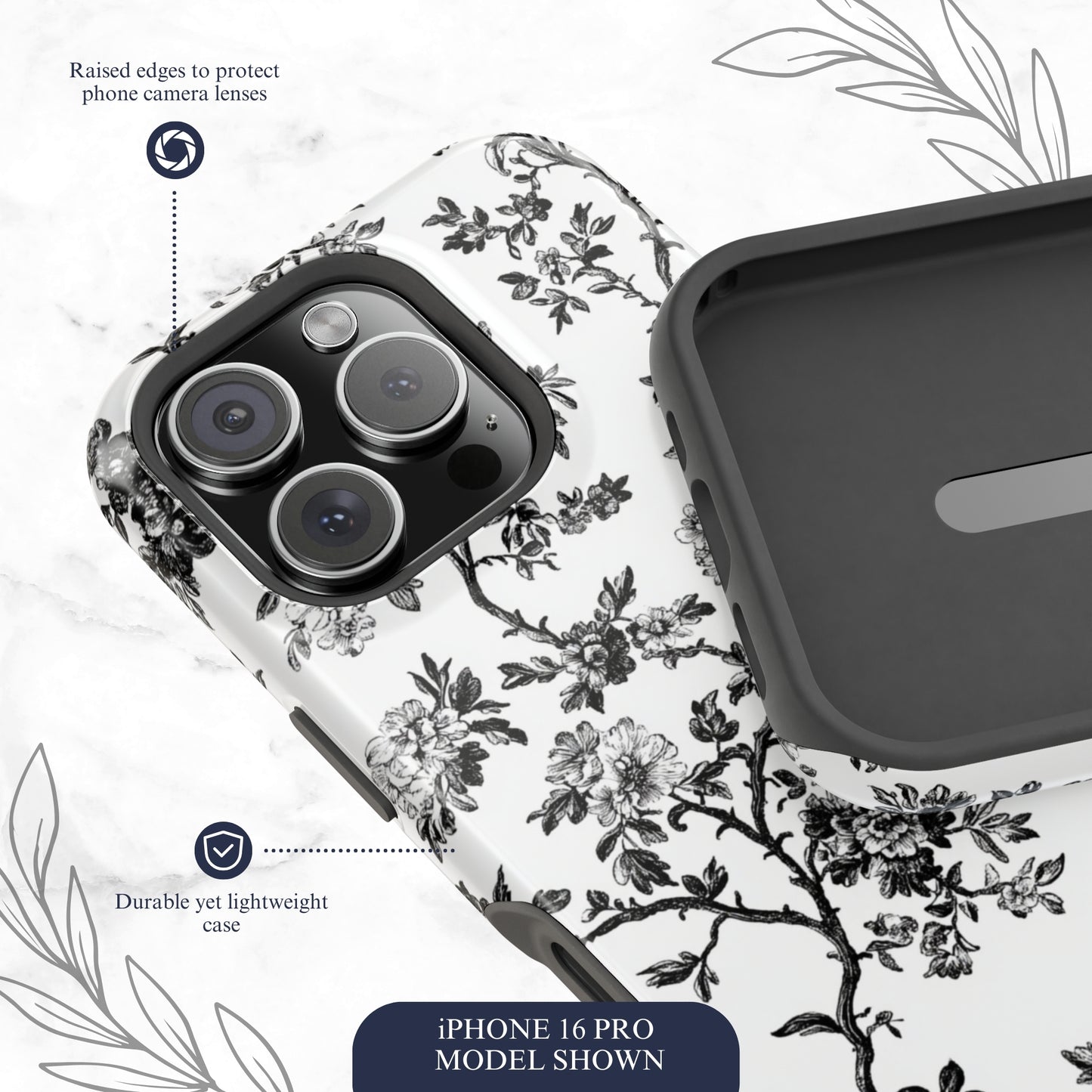 Adorned Toile - Magsafe iPhone Case Phone Case-aesthetic phone case-shockproof phone case-cute phone case-designer phone case-elegant phone case-luxury phone case-phone accessories-fashion accessory