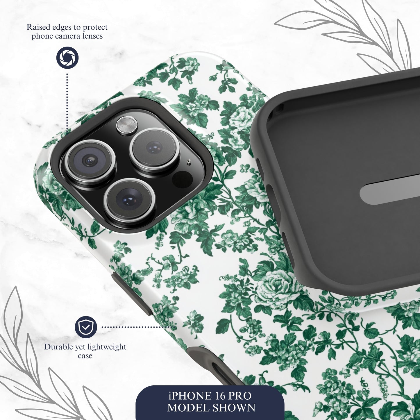 Moss Toile - Magsafe iPhone Case Phone Case-aesthetic phone case-shockproof phone case-cute phone case-designer phone case-elegant phone case-luxury phone case-phone accessories-fashion accessory