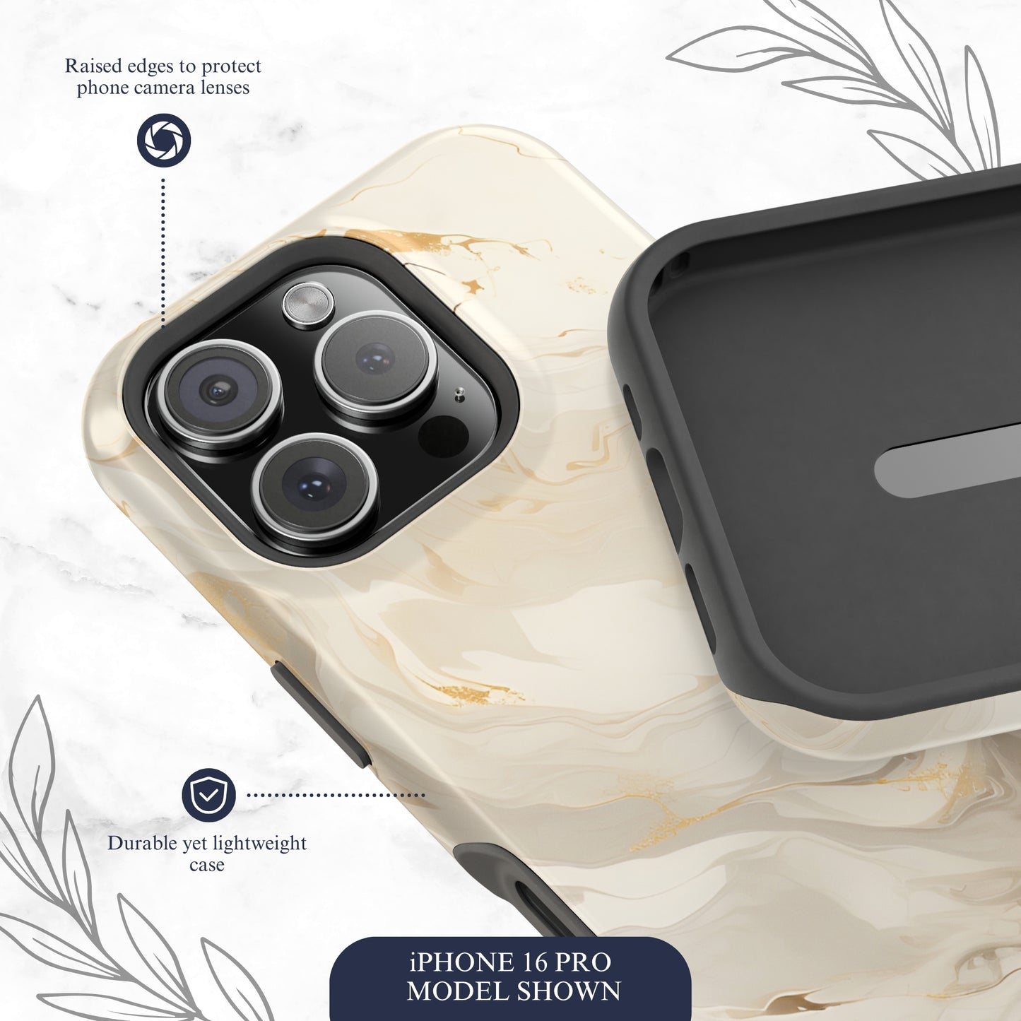 Double Cream - Magsafe iPhone Case Phone Case-aesthetic phone case-shockproof phone case-cute phone case-designer phone case-elegant phone case-luxury phone case-phone accessories-fashion accessory