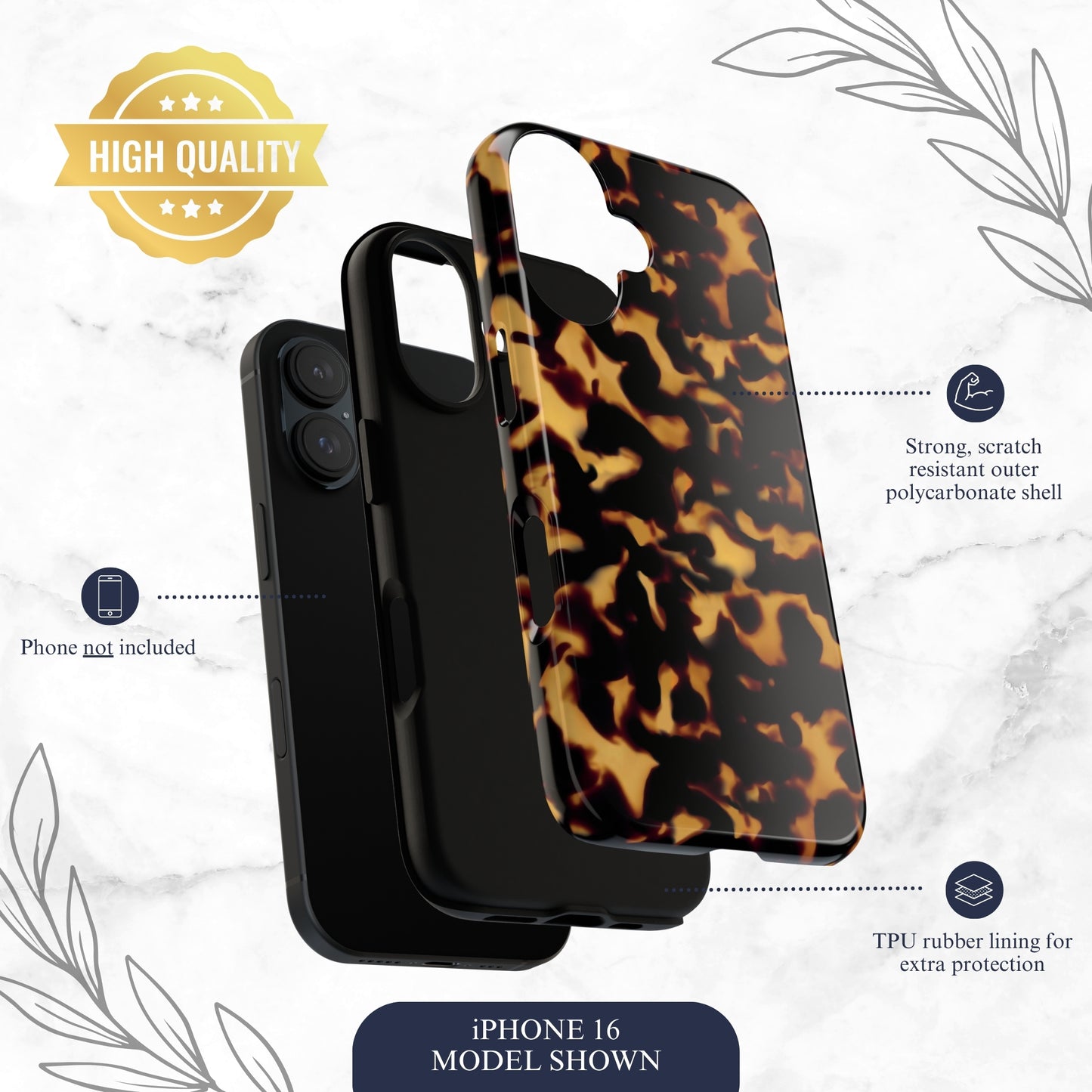 Burnt Honey - iPhone Case Phone Case-aesthetic phone case-shockproof phone case-cute phone case-designer phone case-elegant phone case-luxury phone case-phone accessories-fashion accessory