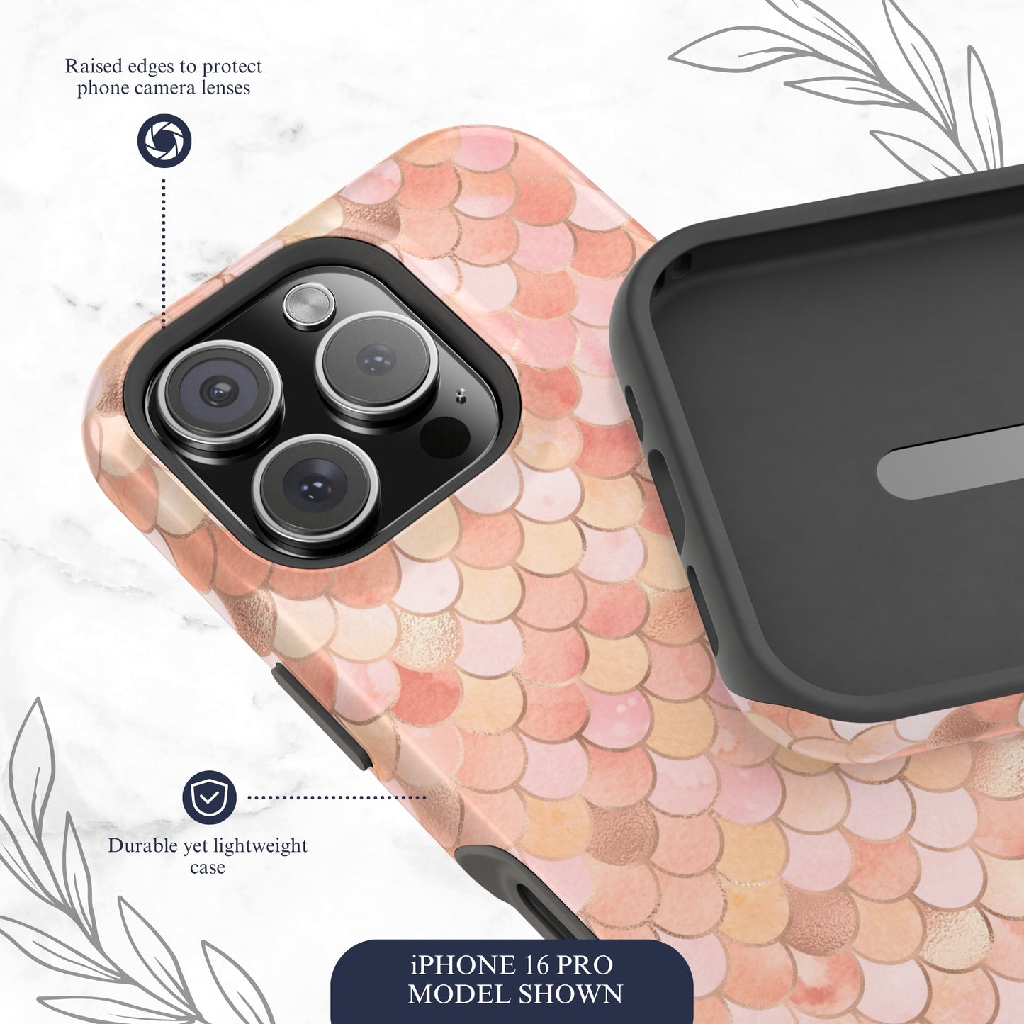 Mermaid Scales - Magsafe iPhone Case Phone Case-aesthetic phone case-shockproof phone case-cute phone case-designer phone case-elegant phone case-luxury phone case-phone accessories-fashion accessory