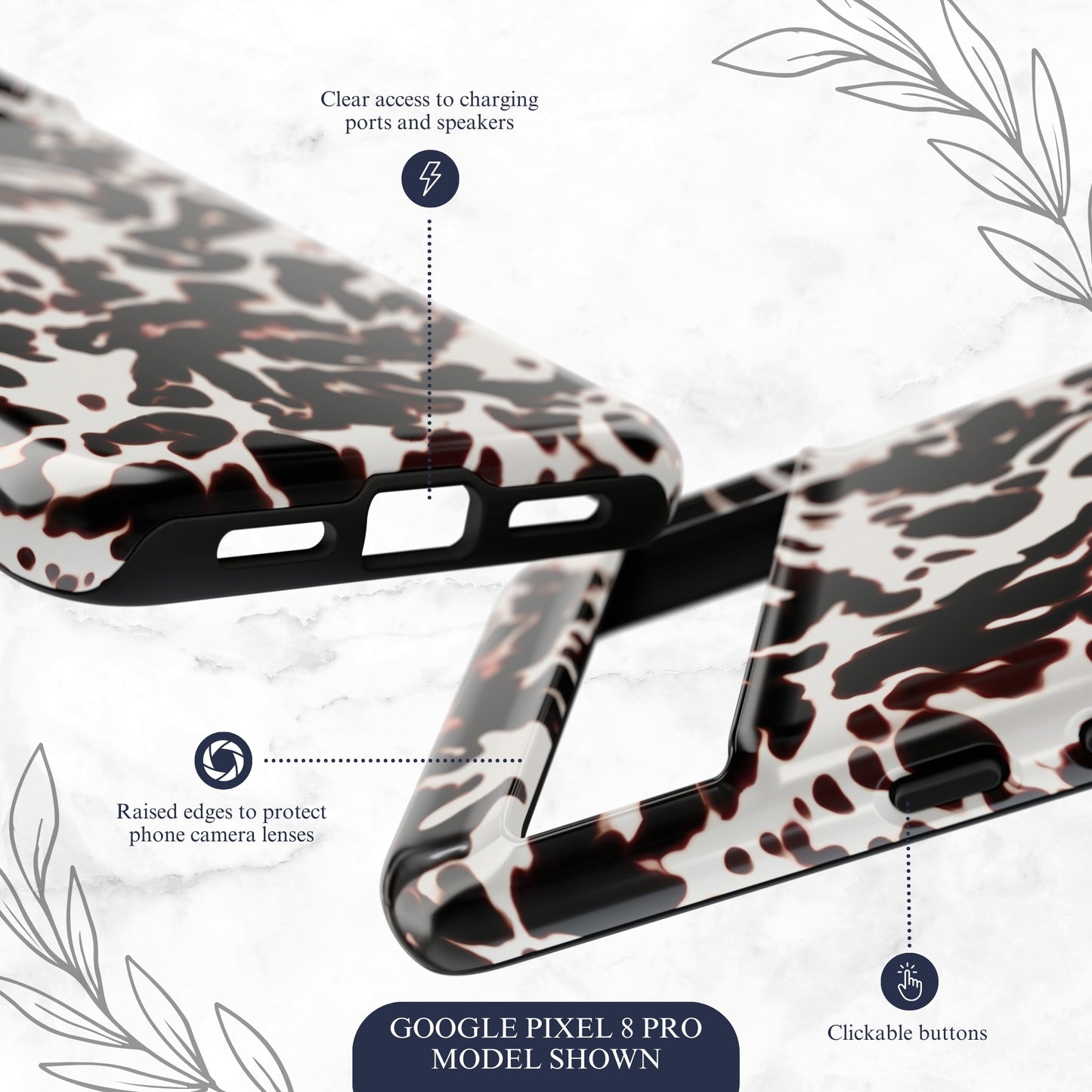Dark Cocoa - Google Pixel Case Phone Case-aesthetic phone case-shockproof phone case-cute phone case-designer phone case-elegant phone case-luxury phone case-phone accessories-fashion accessory