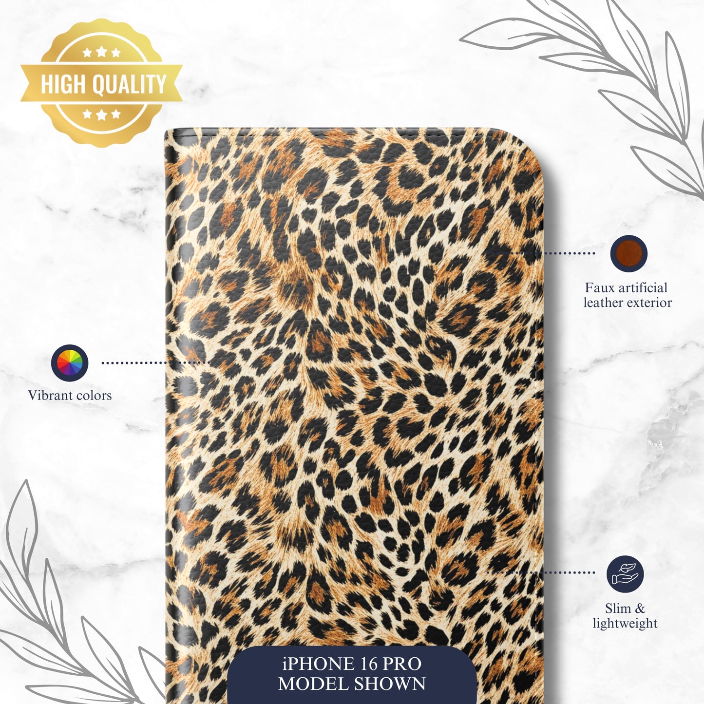 Catwalk - iPhone Flip Case Wallet, Leather Folio Case Phone Case-aesthetic phone case-shockproof phone case-cute phone case-designer phone case-elegant phone case-luxury phone case-phone accessories-fashion accessory