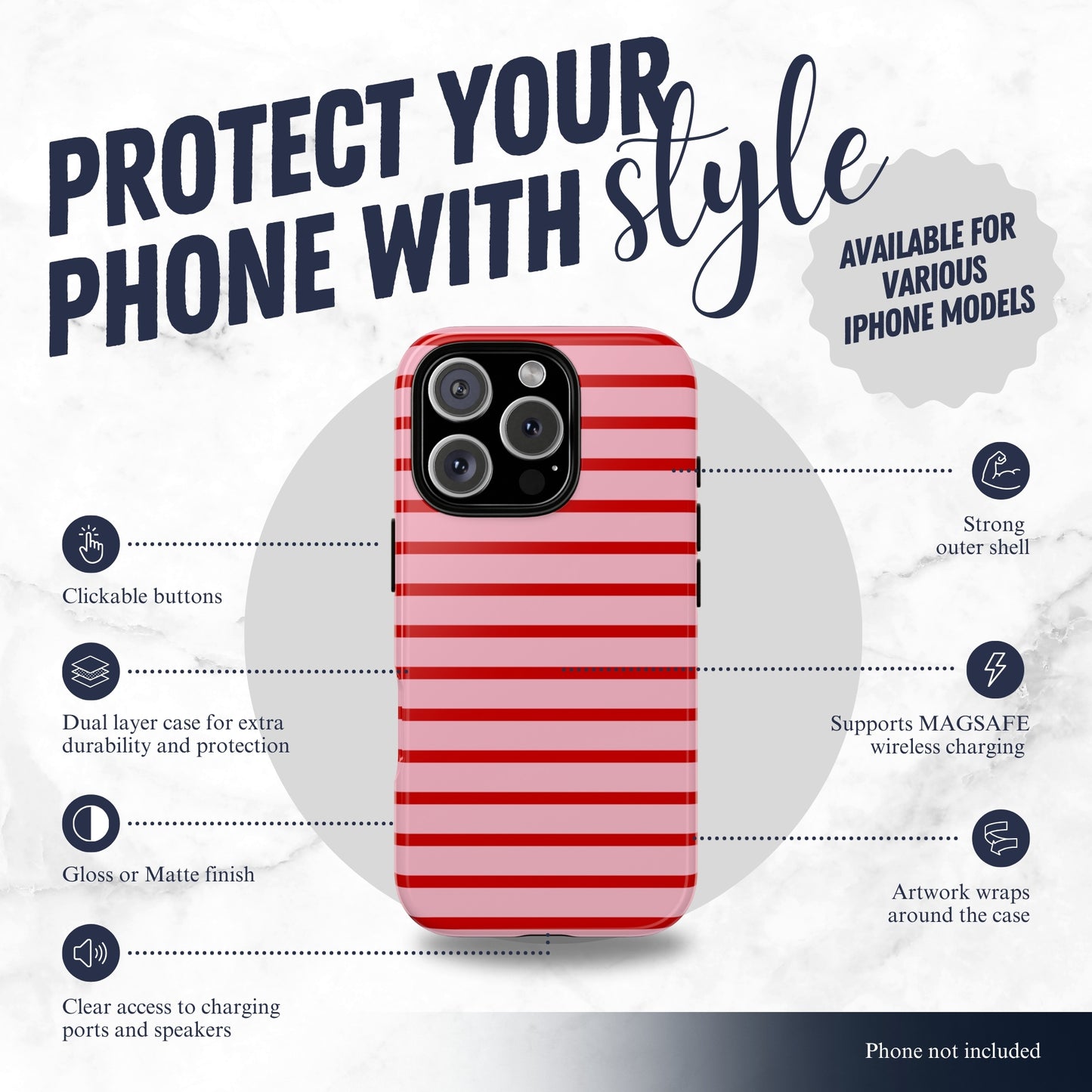 Candy Stripes - Magsafe iPhone Case
