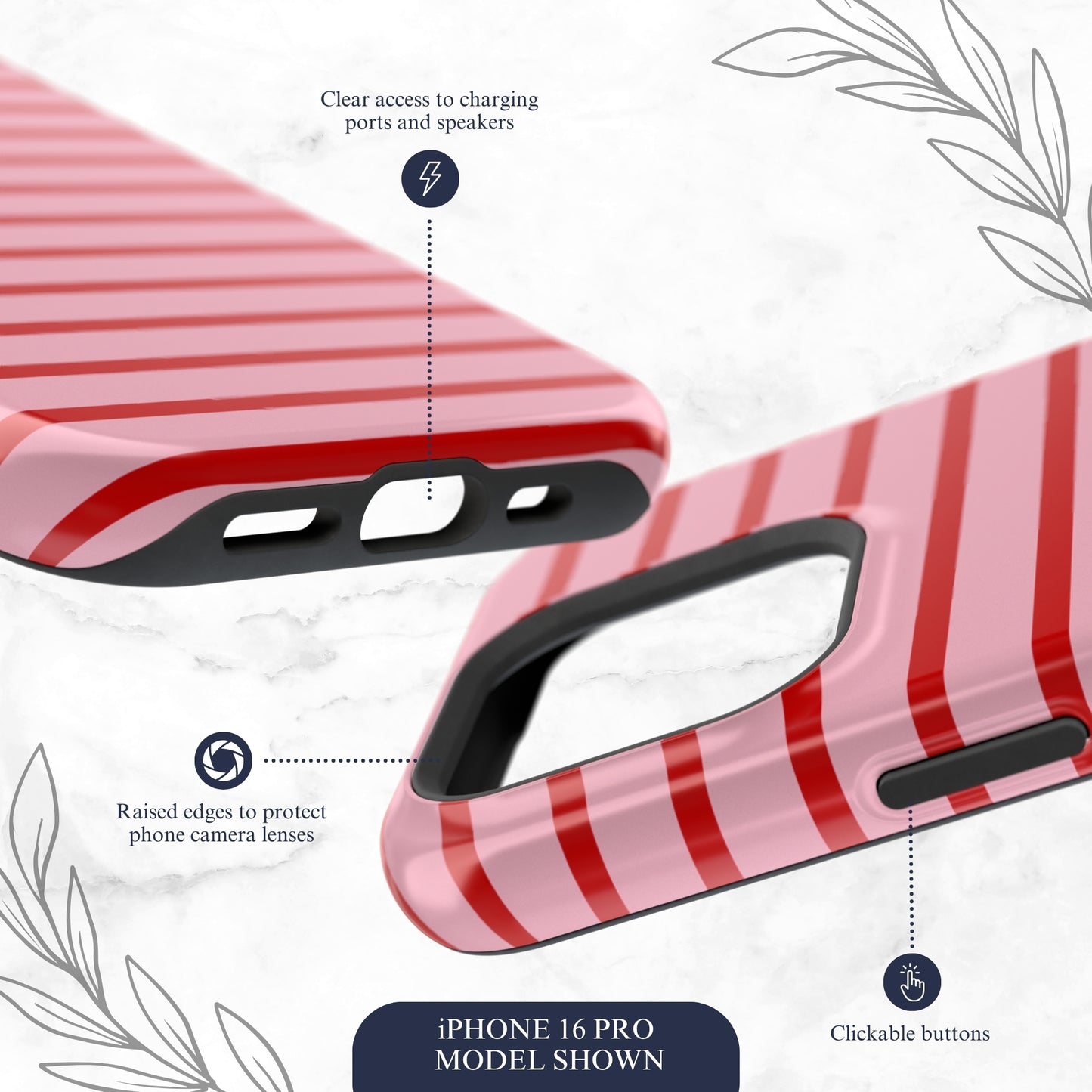 Candy Stripes - Magsafe iPhone Case