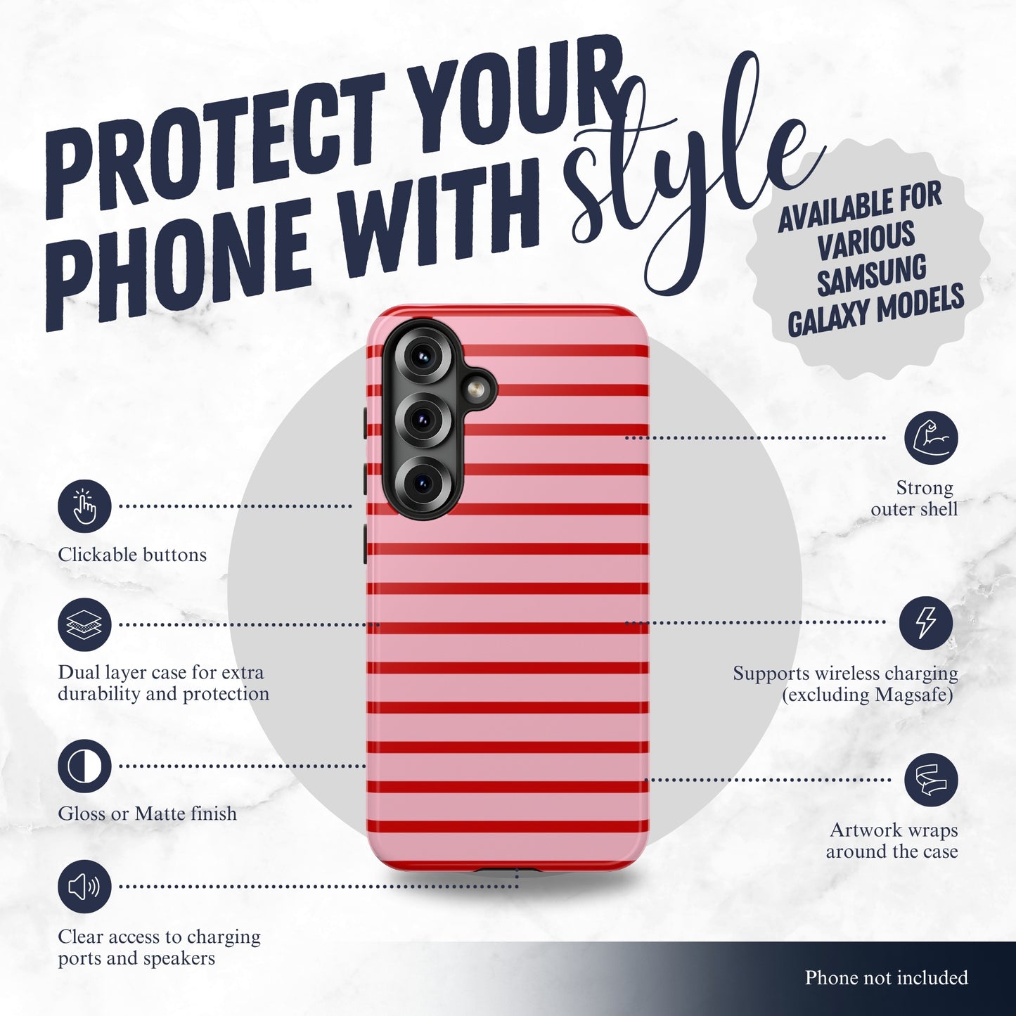 Candy Stripes - Samsung Galaxy Case