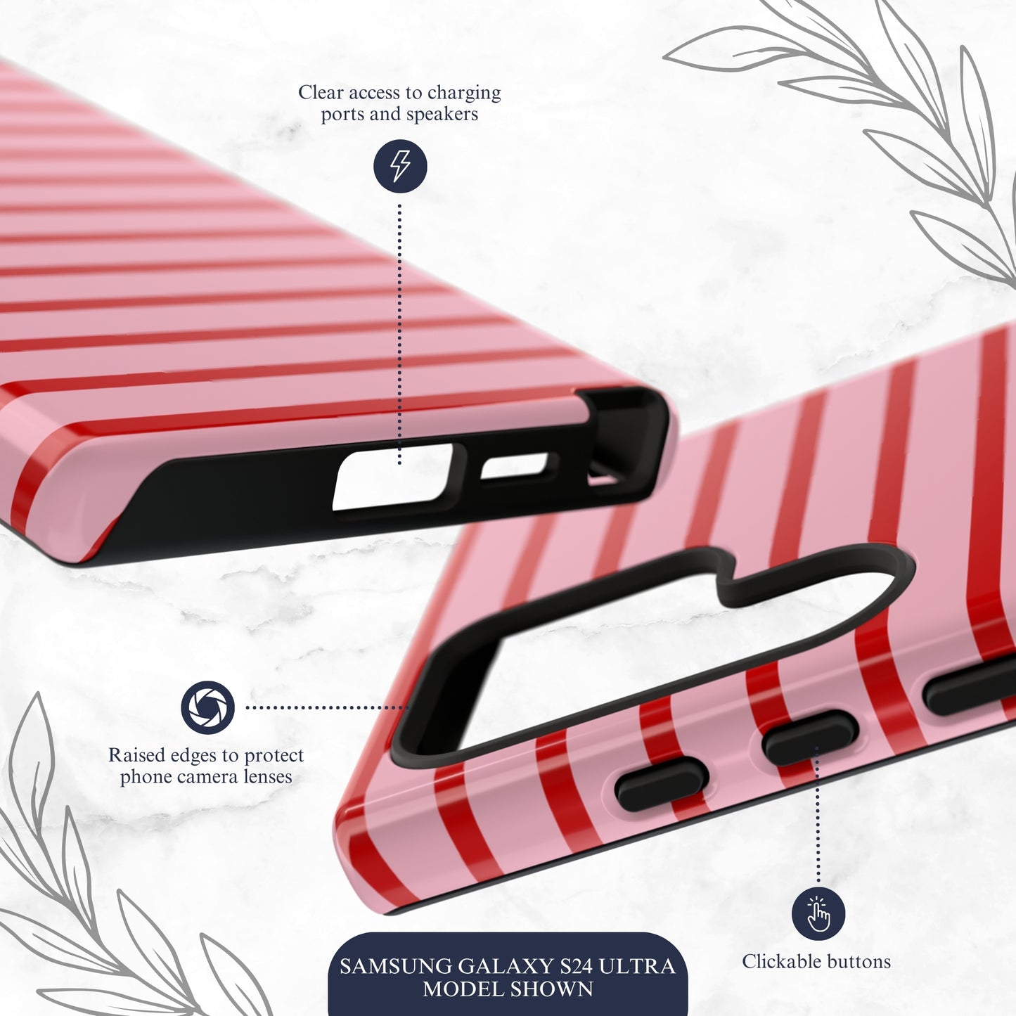 Candy Stripes - Samsung Galaxy Case