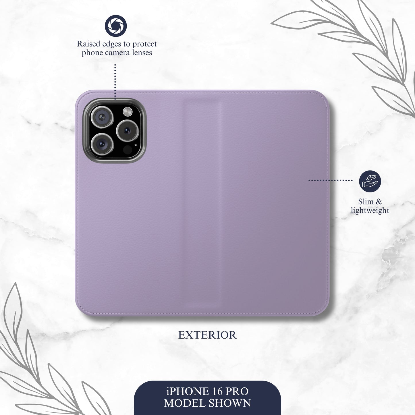 Dream - iPhone Flip Case Wallet, Leather Folio Case