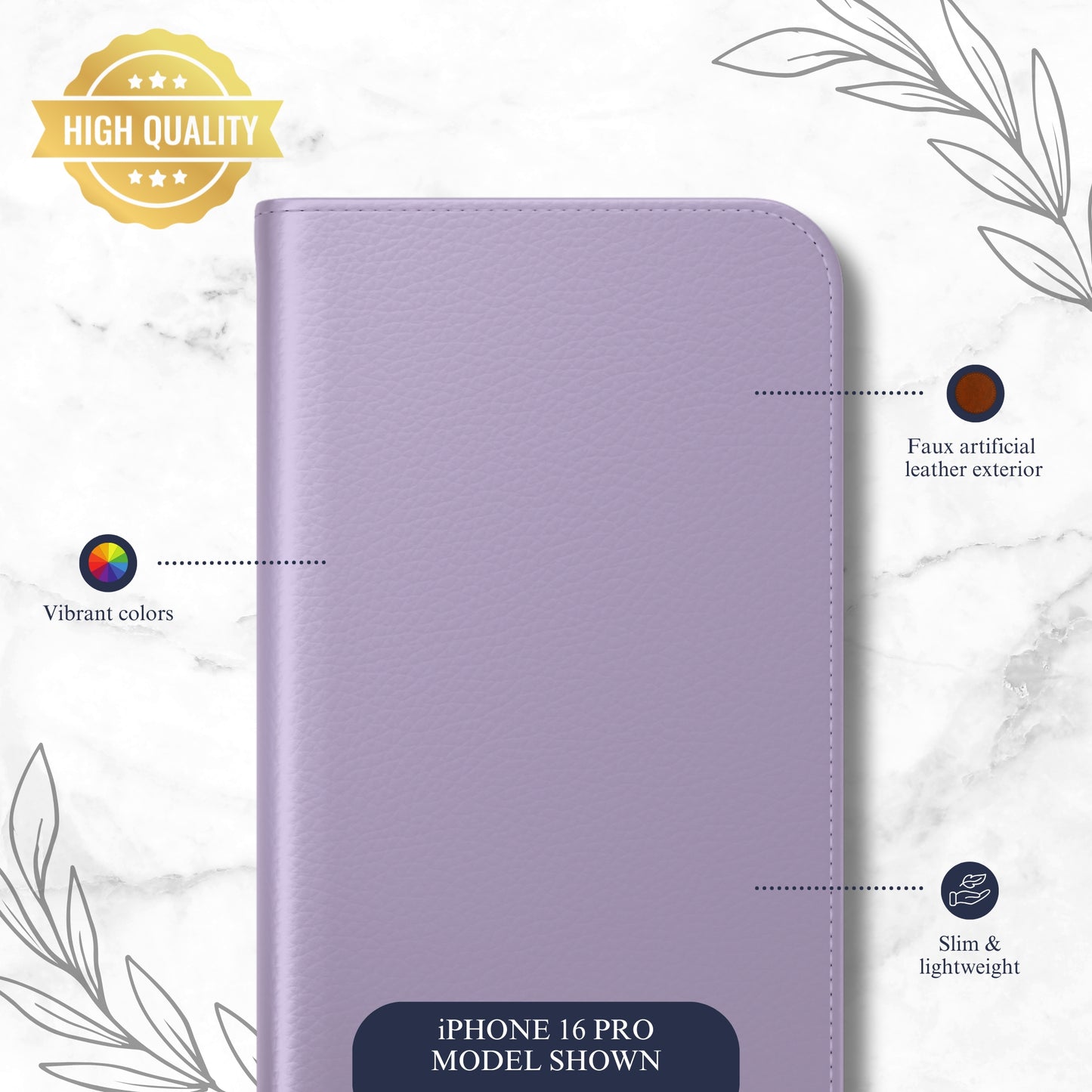 Dream - iPhone Flip Case Wallet, Leather Folio Case