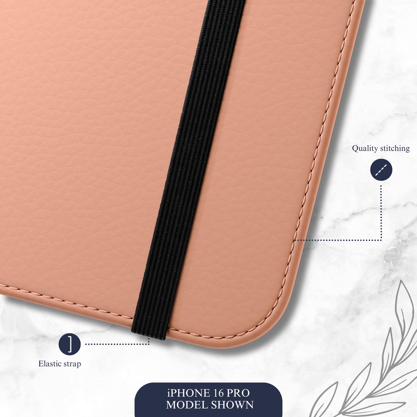Peachy - iPhone Flip Case Wallet, Leather Folio Case Phone Case-aesthetic phone case-shockproof phone case-cute phone case-designer phone case-elegant phone case-luxury phone case-phone accessories-fashion accessory