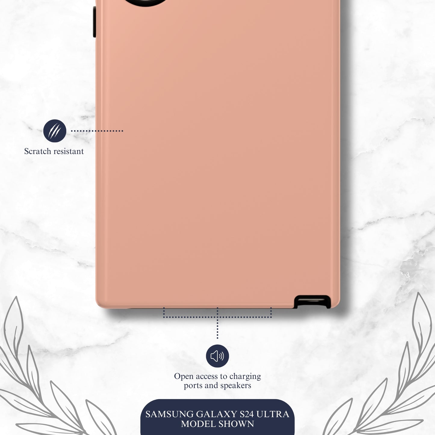Peachy - Samsung Galaxy Case Phone Case-aesthetic phone case-shockproof phone case-cute phone case-designer phone case-elegant phone case-luxury phone case-phone accessories-fashion accessory