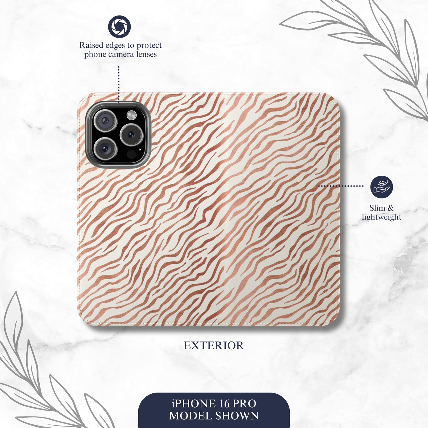 Pearl - iPhone Flip Case Wallet, Leather Folio Case Phone Case-aesthetic phone case-shockproof phone case-cute phone case-designer phone case-elegant phone case-luxury phone case-phone accessories-fashion accessory