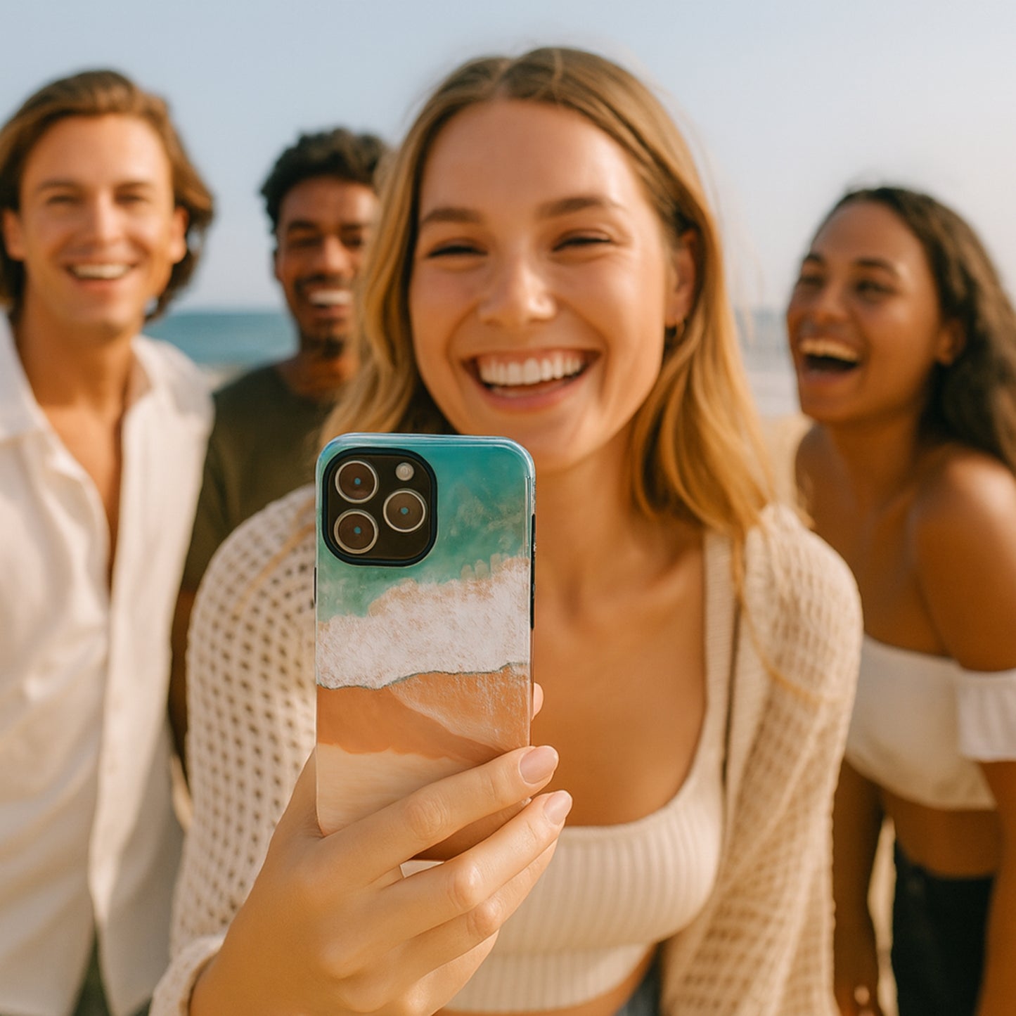 Tide - iPhone Flip Case Wallet, Leather Folio Case Phone Case-aesthetic phone case-shockproof phone case-cute phone case-designer phone case-elegant phone case-luxury phone case-phone accessories-fashion accessory