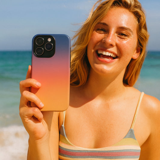 Sunset Aura - Magsafe iPhone Case Phone Case-aesthetic phone case-shockproof phone case-cute phone case-designer phone case-elegant phone case-luxury phone case-phone accessories-fashion accessory