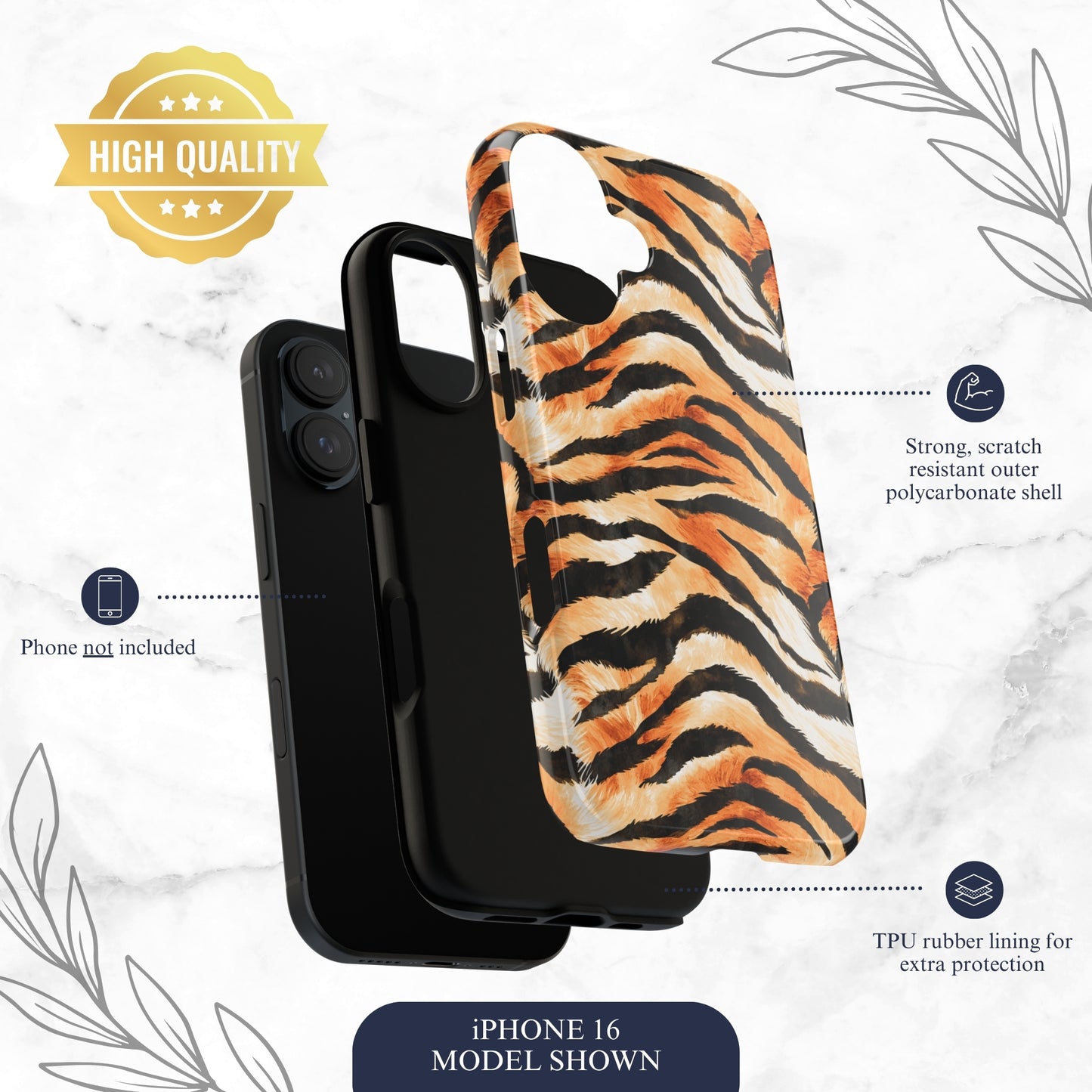 Barely Tamed - iPhone Case Phone Case-aesthetic phone case-shockproof phone case-cute phone case-designer phone case-elegant phone case-luxury phone case-phone accessories-fashion accessory