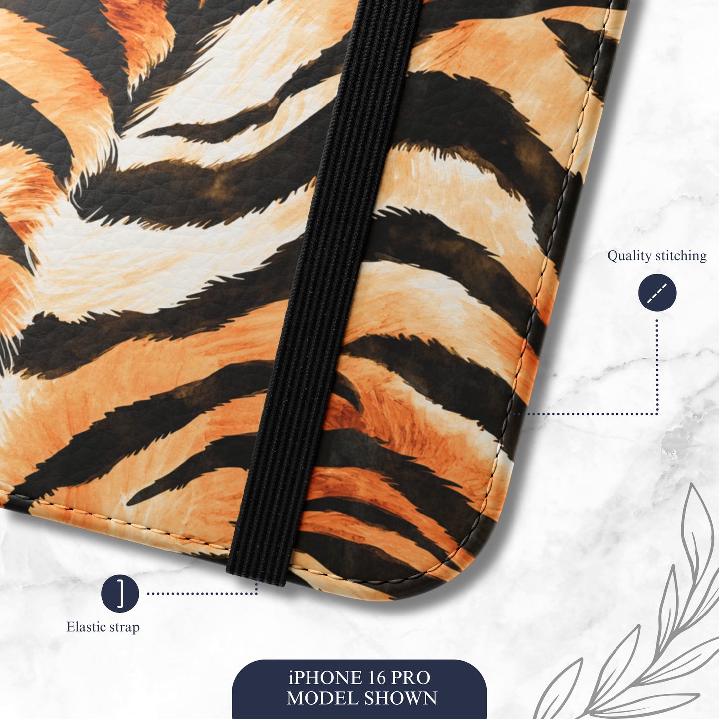 Barely Tamed - iPhone Flip Case Wallet, Leather Folio Case Phone Case-aesthetic phone case-shockproof phone case-cute phone case-designer phone case-elegant phone case-luxury phone case-phone accessories-fashion accessory