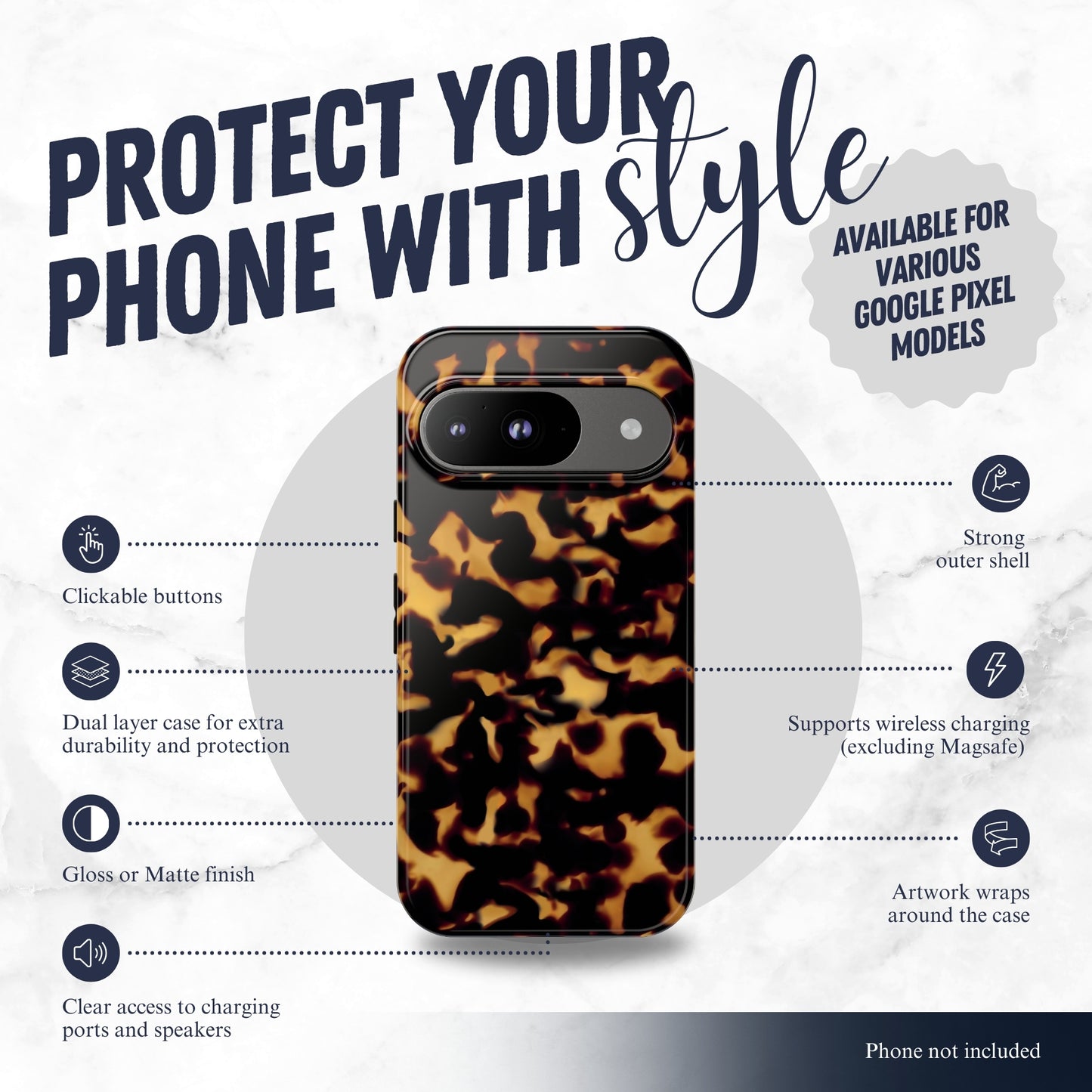 Burnt Honey - Google Pixel Case Phone Case-aesthetic phone case-shockproof phone case-cute phone case-designer phone case-elegant phone case-luxury phone case-phone accessories-fashion accessory