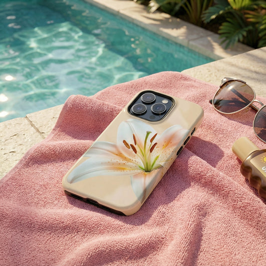 Vanilla Essence - Floral Magsafe iPhone Case Phone Case-aesthetic phone case-shockproof phone case-cute phone case-designer phone case-elegant phone case-luxury phone case-phone accessories-fashion accessory