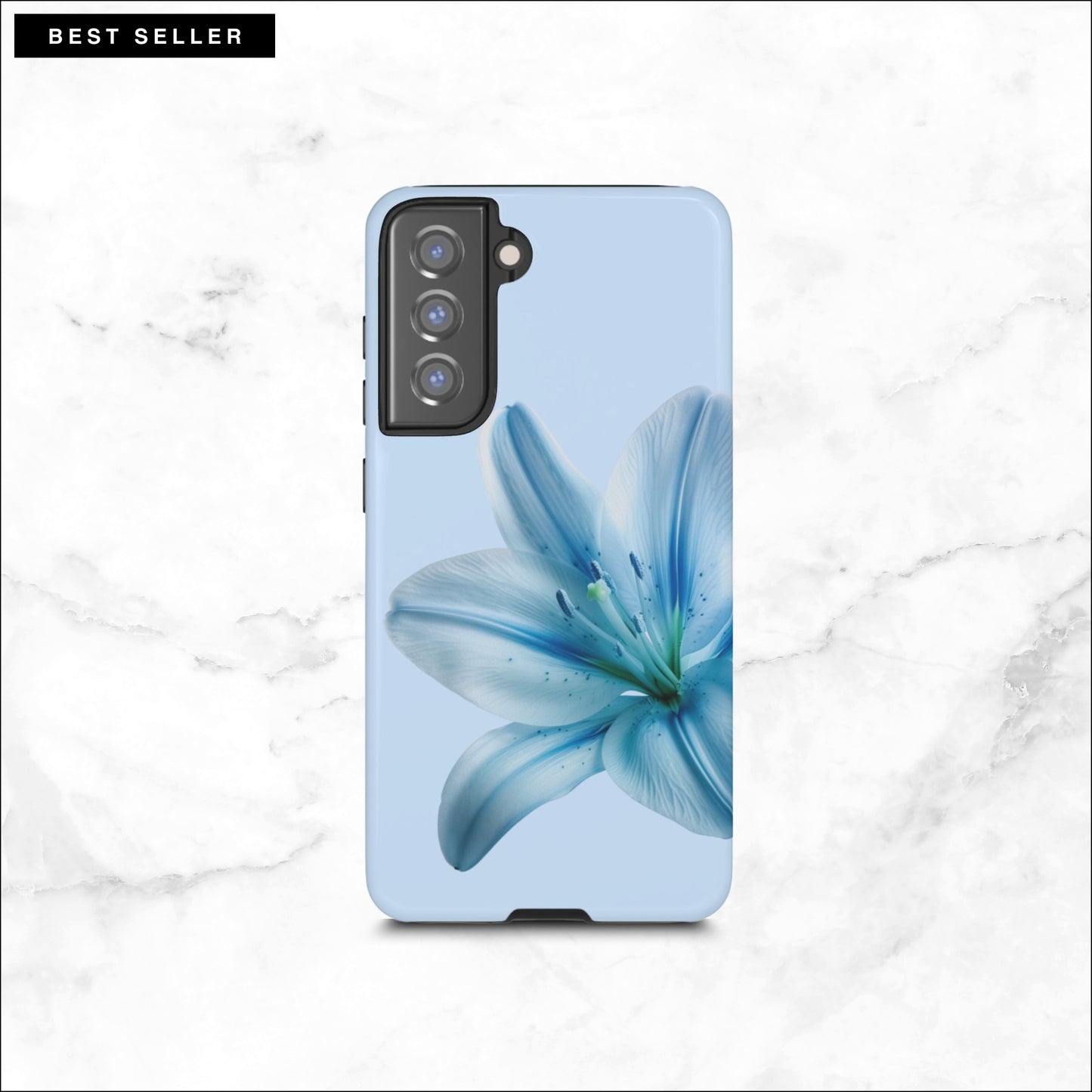 Clear Skies - Floral Samsung Galaxy Case Phone Case-aesthetic phone case-shockproof phone case-cute phone case-designer phone case-elegant phone case-luxury phone case-phone accessories-fashion accessory