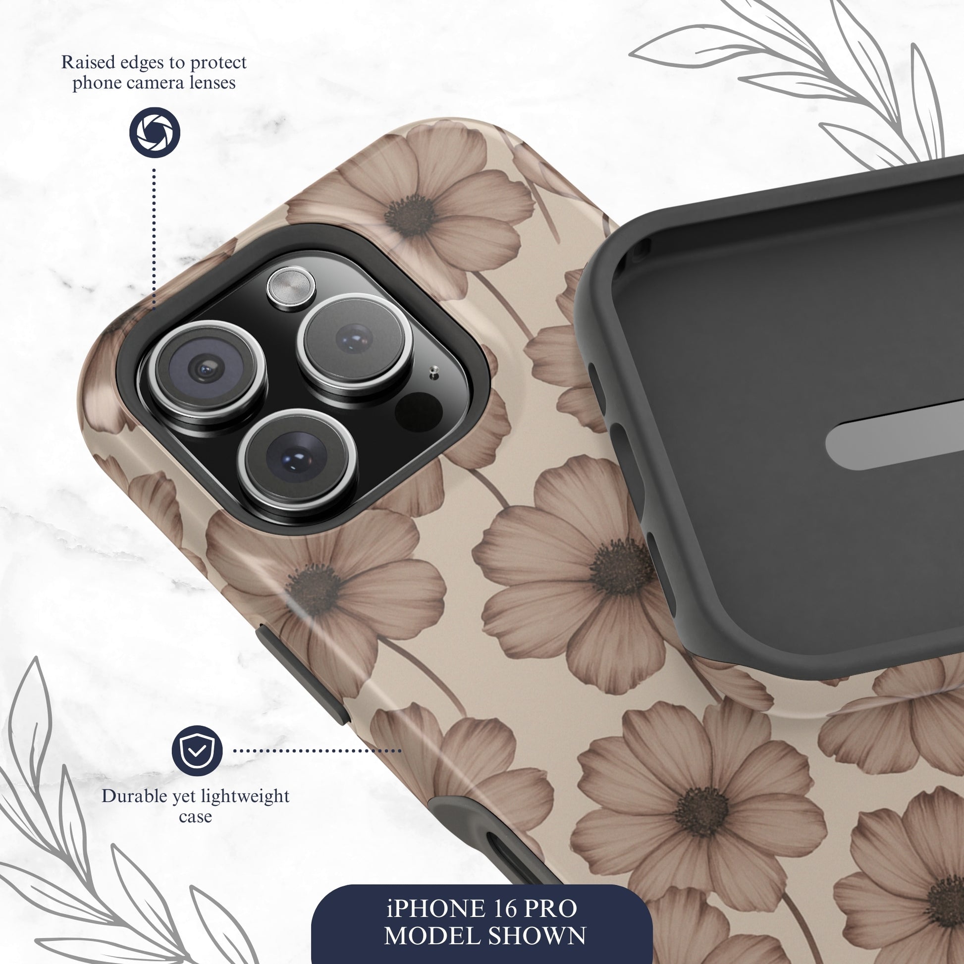 Sepia Bloom - Magsafe iPhone Case Phone Case-aesthetic phone case-shockproof phone case-cute phone case-designer phone case-elegant phone case-luxury phone case-phone accessories-fashion accessory