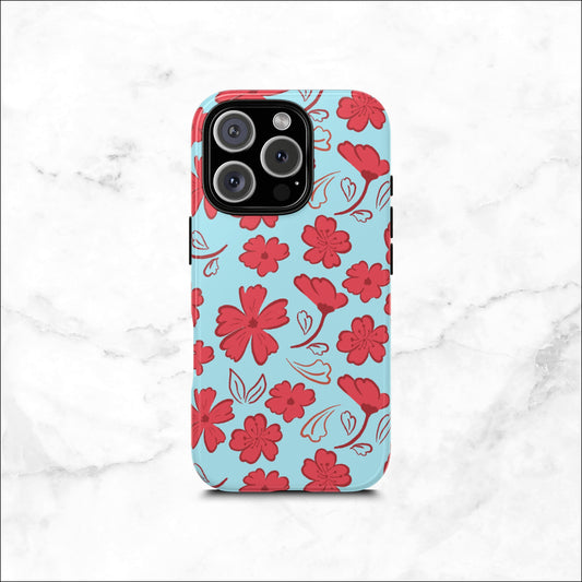 Floral Frenzy - iPhone Case Phone Case-aesthetic phone case-shockproof phone case-cute phone case-designer phone case-elegant phone case-luxury phone case-phone accessories-fashion accessory