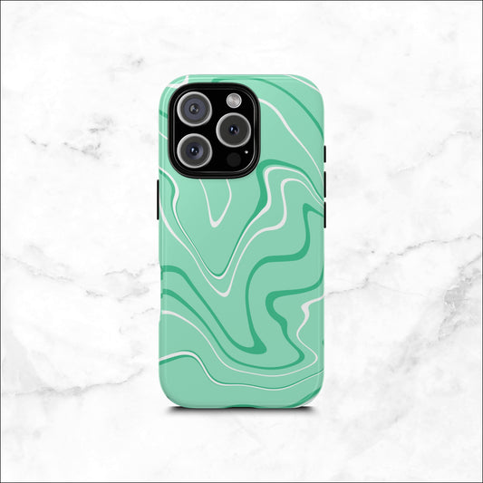 Seafoam Swish - iPhone Case Phone Case-aesthetic phone case-shockproof phone case-cute phone case-designer phone case-elegant phone case-luxury phone case-phone accessories-fashion accessory
