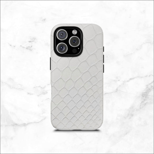 White Serpent - iPhone Case Phone Case-aesthetic phone case-shockproof phone case-cute phone case-designer phone case-elegant phone case-luxury phone case-phone accessories-fashion accessory