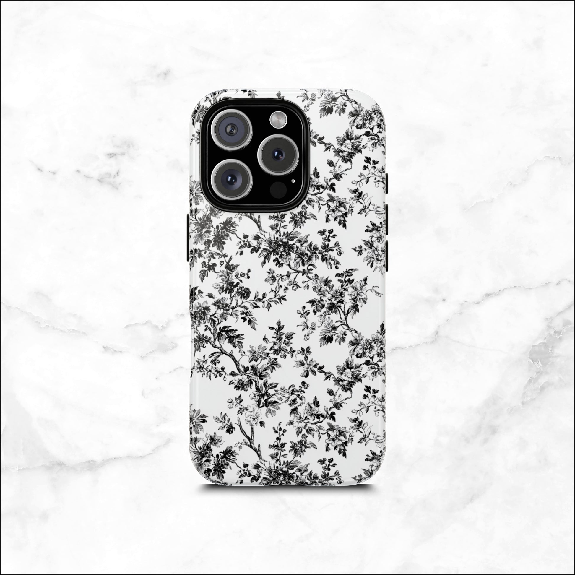 Noir Toile - iPhone Case Phone Case-aesthetic phone case-shockproof phone case-cute phone case-designer phone case-elegant phone case-luxury phone case-phone accessories-fashion accessory